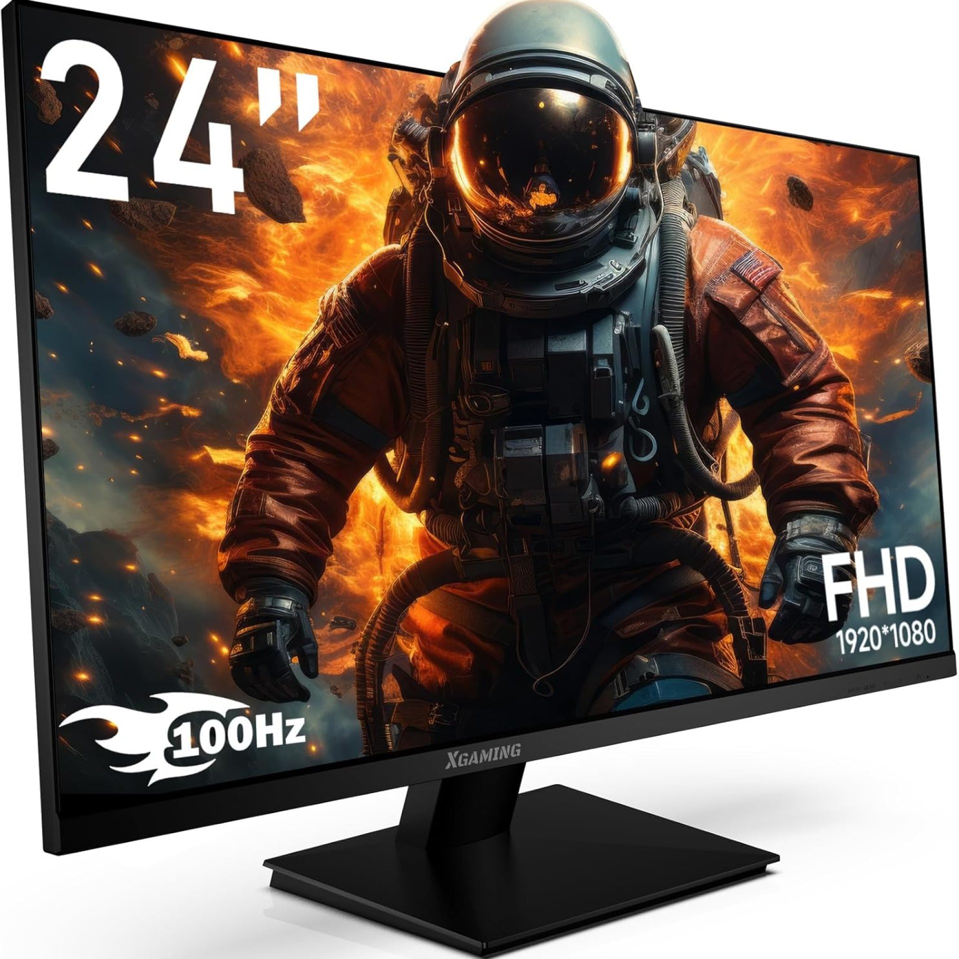 24 Inch Monitor, FHD 1080P Ultra Wide 100Hz Frameless Computer Monitor, 99% sRGB, Low Blue Light Eye Care PC Monitor, HDMI VGA Office Gamer Monitor with Speakers, VESA, Tilt Adjustable, Black 24 Inch Monitor, FHD 1080P Ultra Wide 100Hz Frameless Computer Monitor, 99% sRGB, Low Blue Light Eye Care PC Monitor, HDMI VGA Office Gamer Monitor with Speakers, VESA, Tilt Adjustable, Black