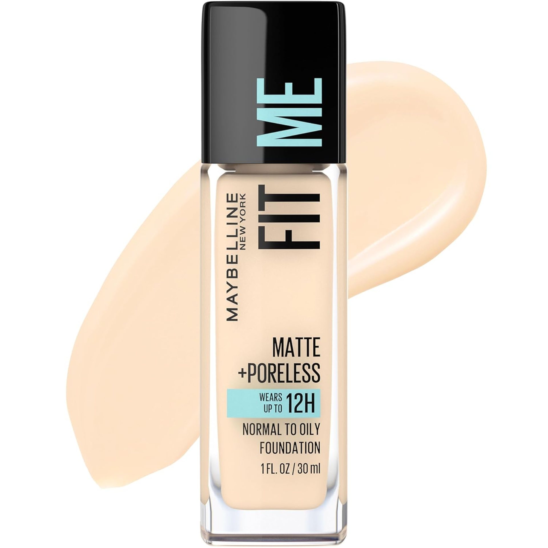 Maybelline Fit Me Matte + Poreless Liquid Oil-Free Foundation Makeup, Porcelain, 1 Count (Packaging May Vary) Maybelline Fit Me Matte + Poreless Liquid Oil-Free Foundation Makeup, Porcelain, 1 Count (Packaging May Vary)