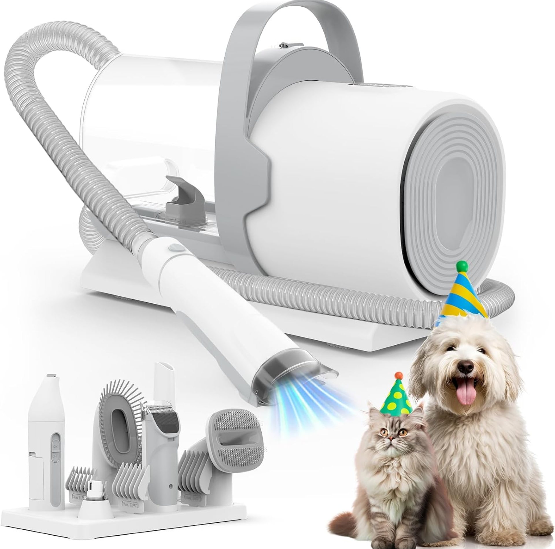 Dog Grooming Vacuum, Pet Grooming Kit, Dog Clipper Nail Trimmer Grinder, 2.5L Dust Cup 7 Grooming Tools 11000Pa Dog Vacuum for Shedding Grooming, Pet Grooming Vacuum for Dogs, Home Cleaning, PG50 Plus Dog Grooming Vacuum, Pet Grooming Kit, Dog Clipper Nail Trimmer Grinder, 2.5L Dust Cup 7 Grooming Tools 11000Pa Dog Vacuum for Shedding Grooming, Pet Grooming Vacuum for Dogs, Home Cleaning, PG50 Plus