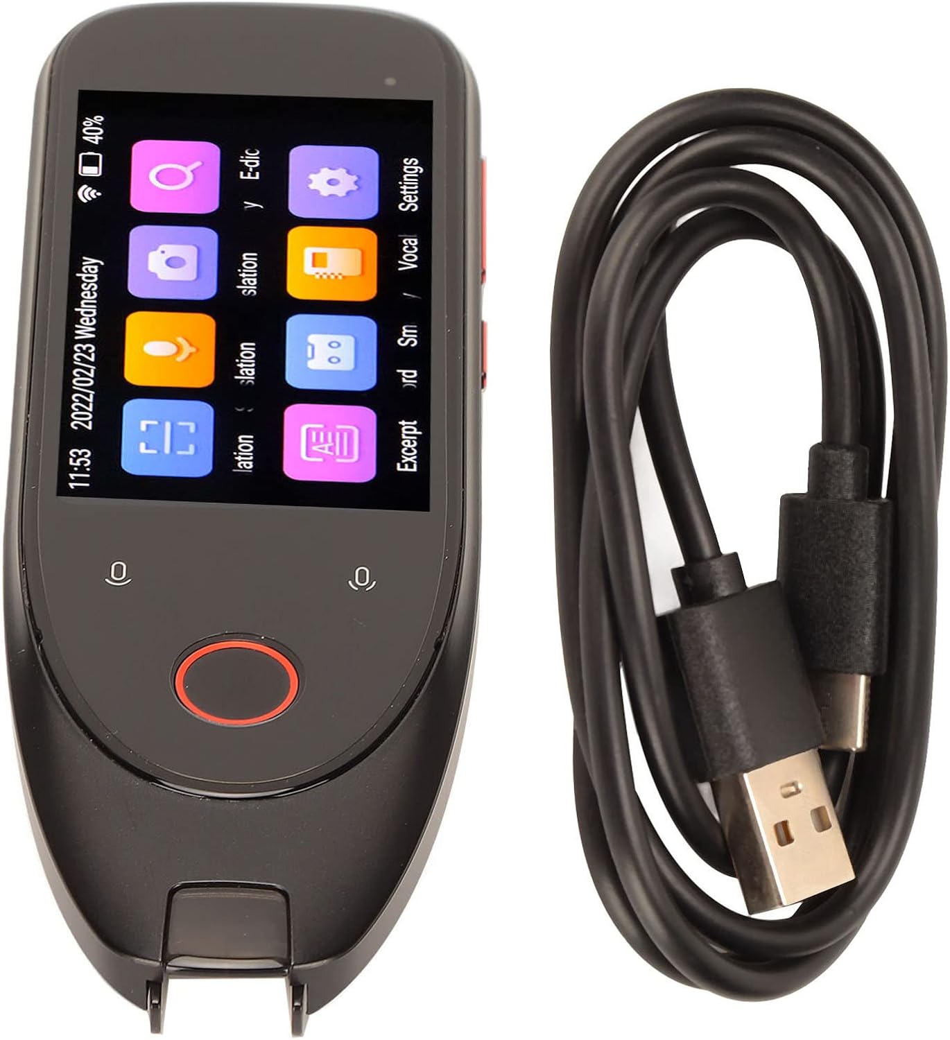 Reading Translator Pen, Electronic Language Translator Device Dictionary Pen, 112 Languages Reader Pen Translation Scanner Dictionary Pen Reading Translator Pen, Electronic Language Translator Device Dictionary Pen, 112 Languages Reader Pen Translation Scanner Dictionary Pen