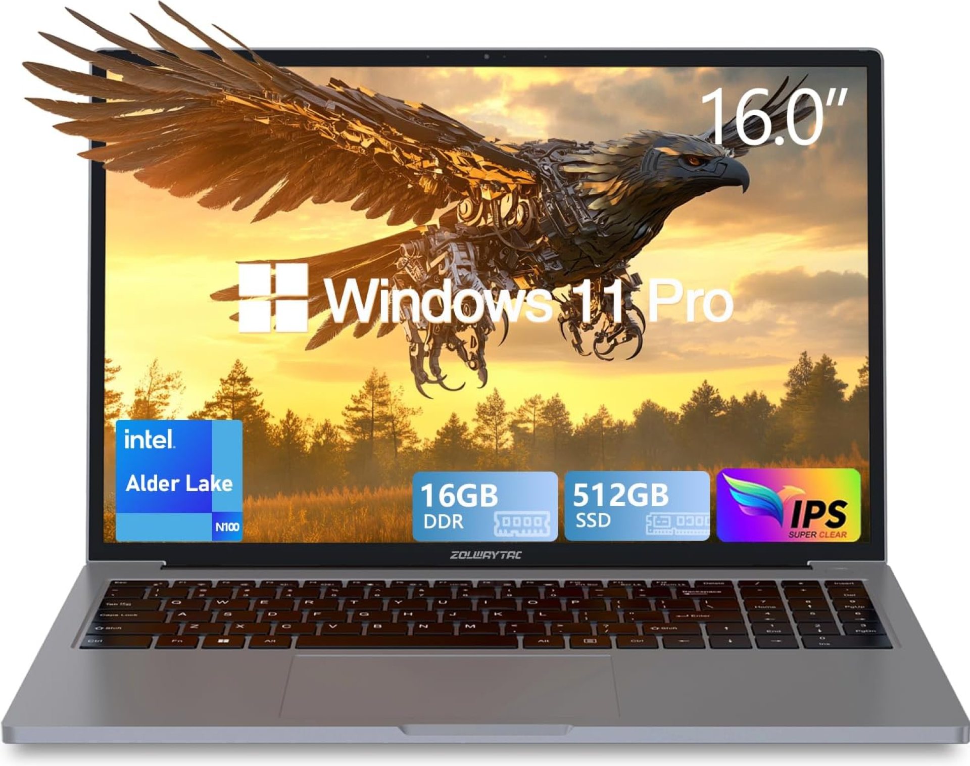 Gaming Laptop,Laptop,Windows 11 Pro,16GB RAM 512GB SSD(With TBW) ,N100 CPU(Up to 3.4GHz,12th),16″FHD,Aluminum Body,With WiFi/BT,Backlit Keyboard,Support Type C Charging,For Gaming,Business,SpaceGray Gaming Laptop,Laptop,Windows 11 Pro,16GB RAM 512GB SSD(With TBW) ,N100 CPU(Up to 3.4GHz,12th),16″FHD,Aluminum Body,With WiFi/BT,Backlit Keyboard,Support Type C Charging,For Gaming,Business,SpaceGray