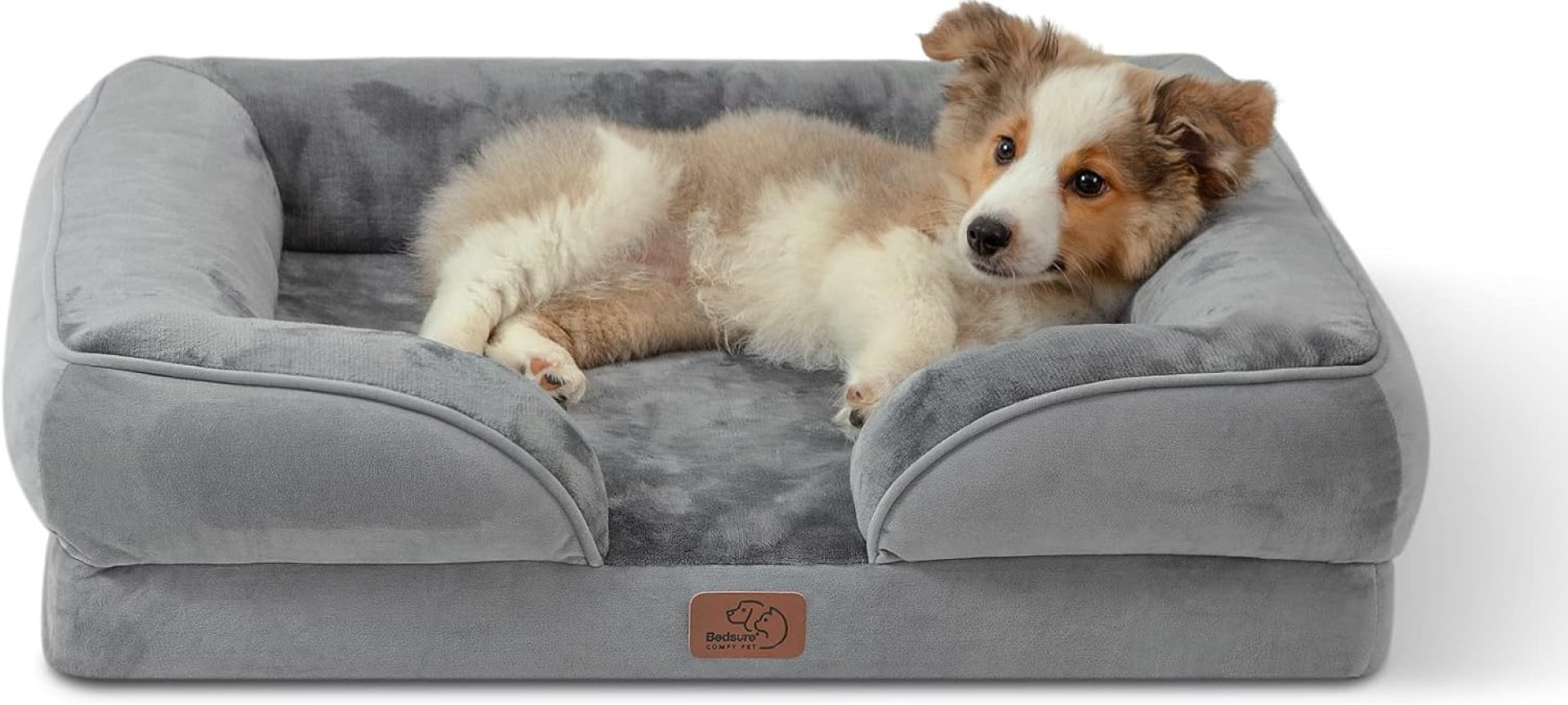 Bedsure Orthopedic Dog Bed for Medium Dogs – Waterproof Dog Sofa Beds Medium, Supportive Foam Pet Couch Bed with Removable Washable Cover, Waterproof Lining and Nonskid Bottom, Grey, 28″x23″x6.5″ Bedsure Orthopedic Dog Bed for Medium Dogs – Waterproof Dog Sofa Beds Medium, Supportive Foam Pet Couch Bed with Removable Washable Cover, Waterproof Lining and Nonskid Bottom, Grey, 28″x23″x6.5″