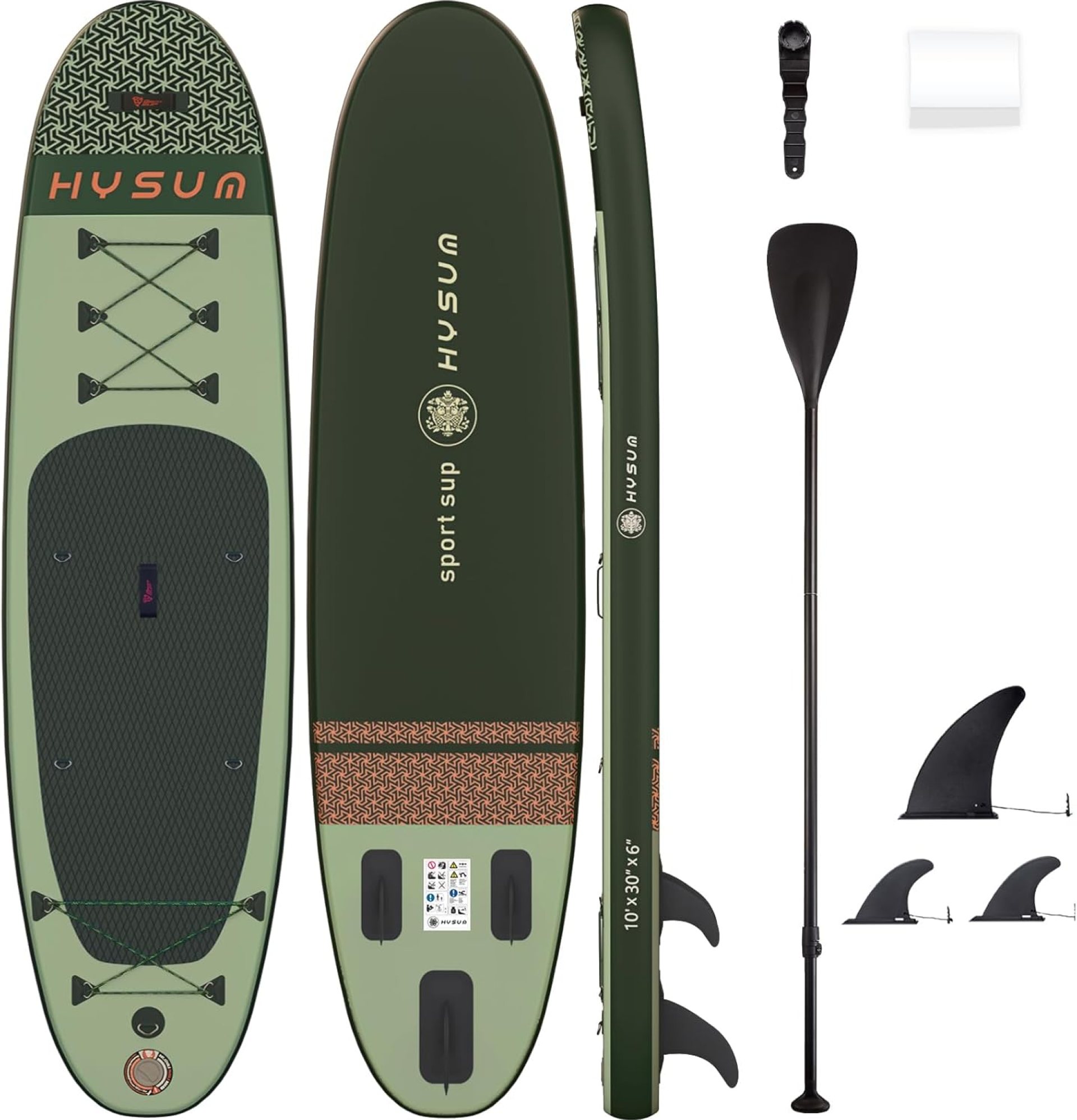 Inflatable Stand Up Paddle Board Ultra-Light Paddleboards for All Skill Levels with SUP Accessories(No Pump), Paddle, 3 Fins, DIY Repair Kit Inflatable Stand Up Paddle Board Ultra-Light Paddleboards for All Skill Levels with SUP Accessories(No Pump), Paddle, 3 Fins, DIY Repair Kit