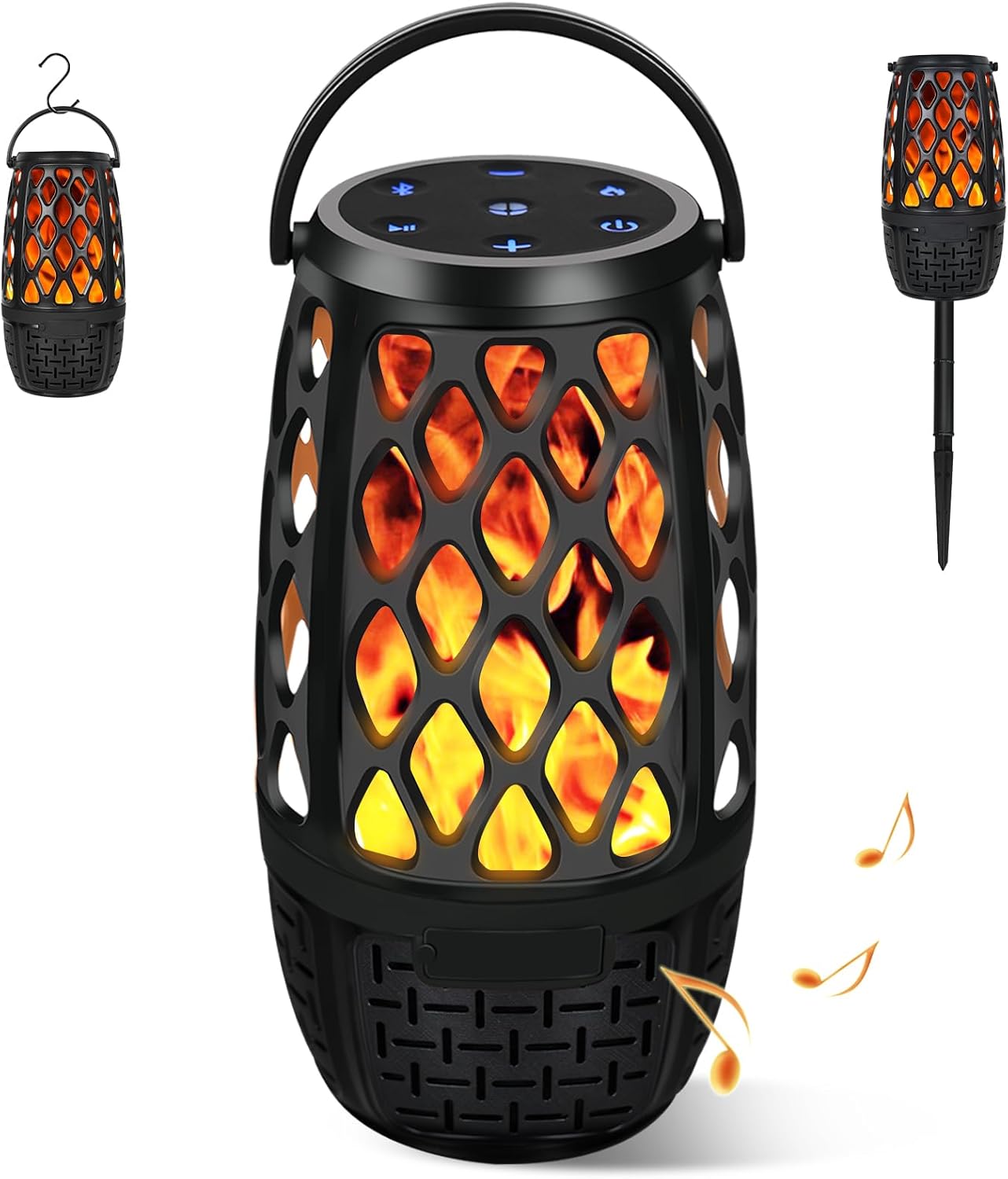 Outdoor Bluetooth Speakers Wireless, IPX5 Waterproof Bluetooth Speaker with Lights, Multi-Sync HD Stereo Sound, LED Flame Atmosphere Speaker for Party|Pool|Patio|Porch, Gifts for Men Women Outdoor Bluetooth Speakers Wireless, IPX5 Waterproof Bluetooth Speaker with Lights, Multi-Sync HD Stereo Sound, LED Flame Atmosphere Speaker for Party|Pool|Patio|Porch, Gifts for Men Women