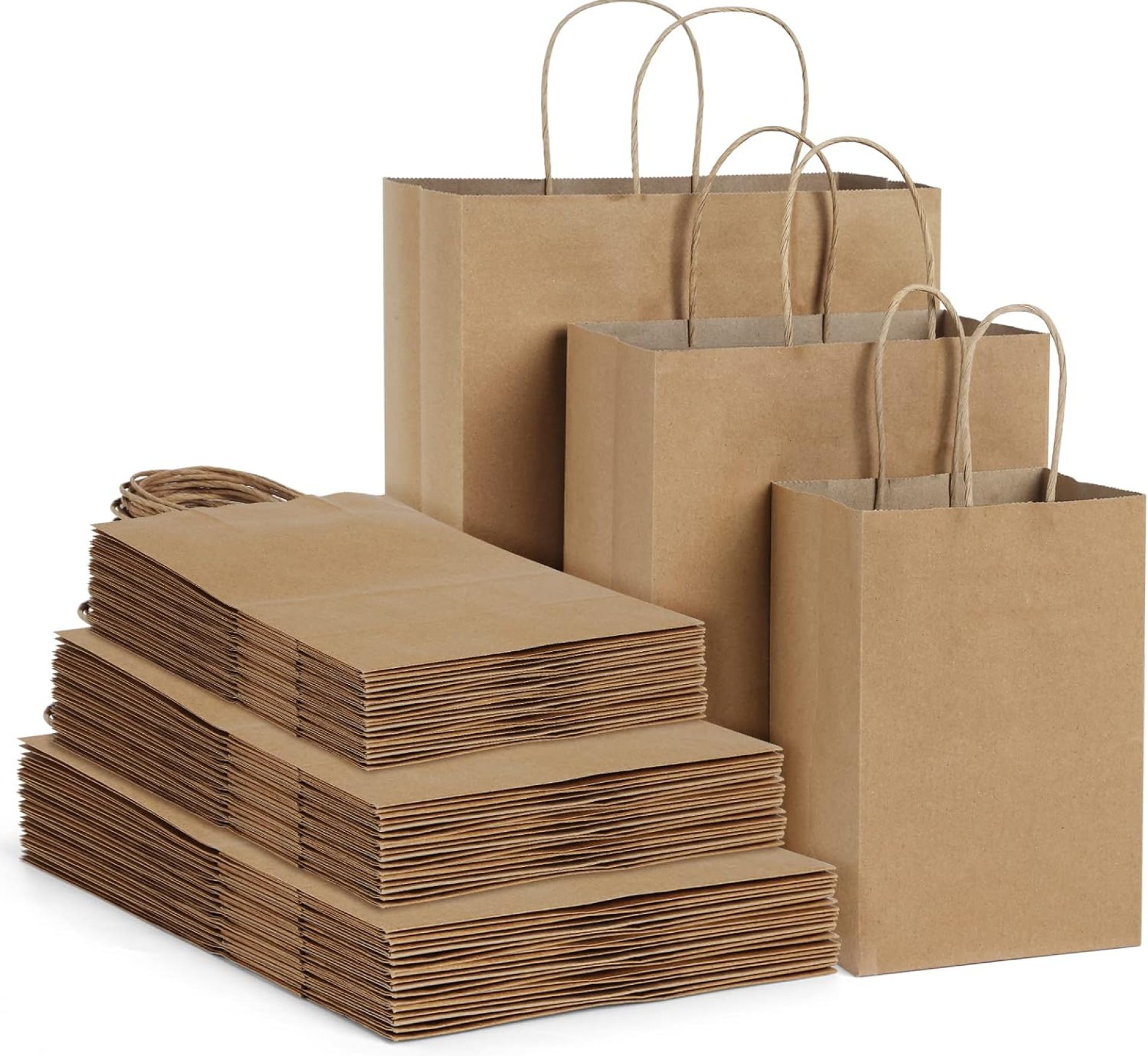 Poever Brown Kraft Paper Bags with Handles 5x3x8 & 8x4x10 & 10x5x13 30 PCS, Gift Bags Shopping Bags Goody Bags for Birthday Party Takeouts Retail Grocery Poever Brown Kraft Paper Bags with Handles 5x3x8 & 8x4x10 & 10x5x13 30 PCS, Gift Bags Shopping Bags Goody Bags for Birthday Party Takeouts Retail Grocery
