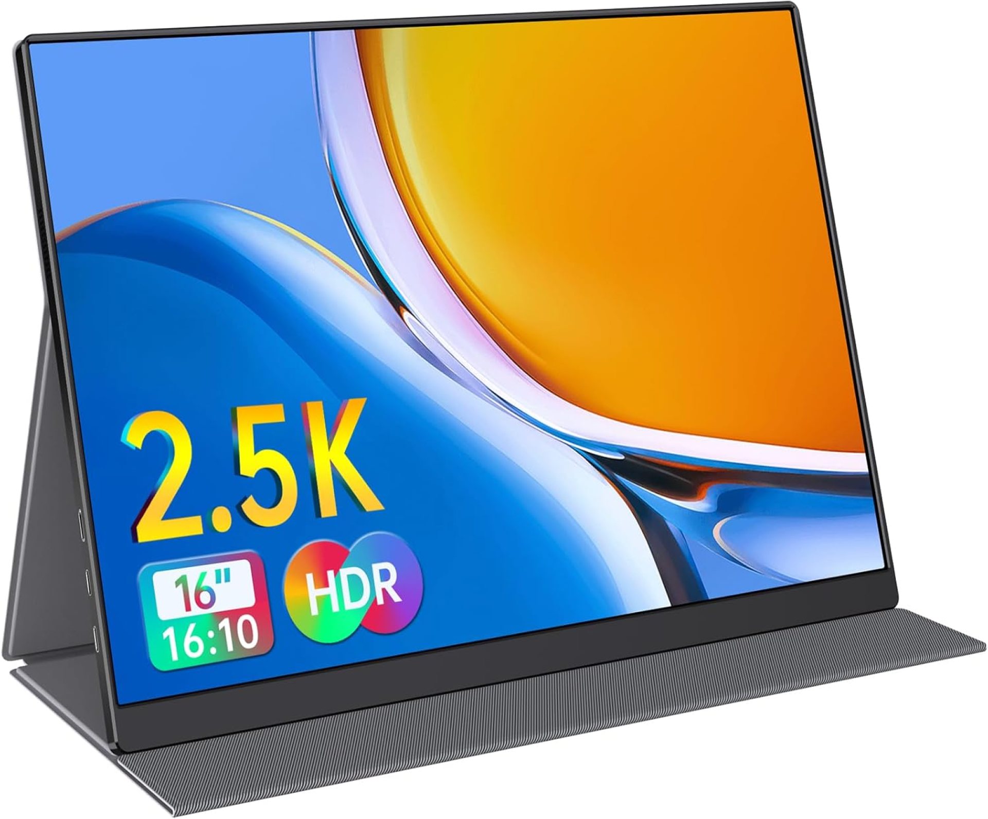 Portable Monitor 16.0inch QHD 2.5K Laptop Monitor USB C HDMI Gaming Ultra-Slim IPS Display w/Smart Cover & Speakers,HDR Plug&Play, External Monitor for Laptop PC Phone Mac Xbox PS5/PS4 Switch Portable Monitor 16.0inch QHD 2.5K Laptop Monitor USB C HDMI Gaming Ultra-Slim IPS Display w/Smart Cover & Speakers,HDR Plug&Play, External Monitor for Laptop PC Phone Mac Xbox PS5/PS4 Switch