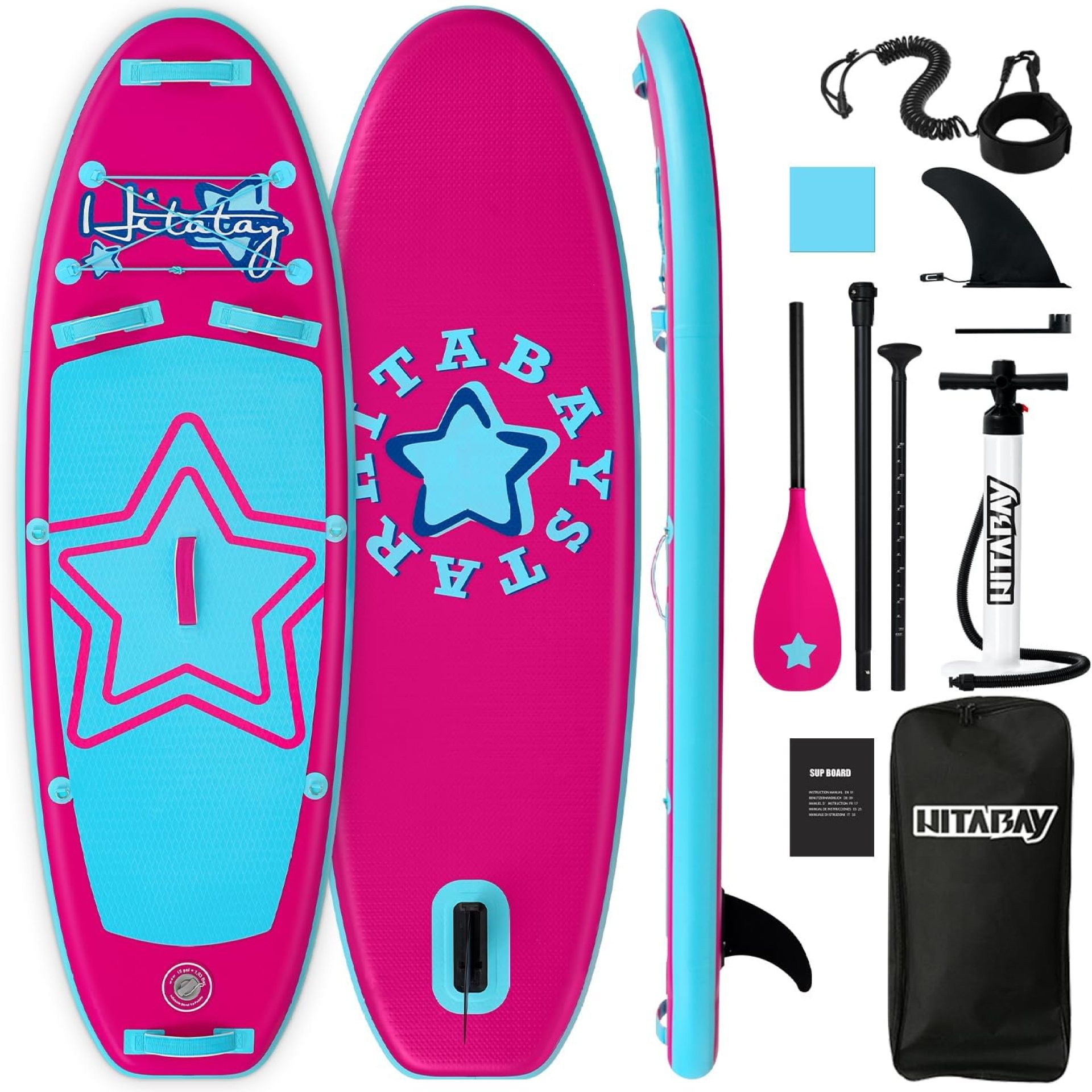 Kids Paddle Board with SUP Accessories, Child Paddle Board Durable, Lightweight, Stable Design, Wide Non-Slip Deck, 7.6ft 8ft 9.6ft Inflatable Paddle Boards for Kids & Youth Kids Paddle Board with SUP Accessories, Child Paddle Board Durable, Lightweight, Stable Design, Wide Non-Slip Deck, 7.6ft 8ft 9.6ft Inflatable Paddle Boards for Kids & Youth