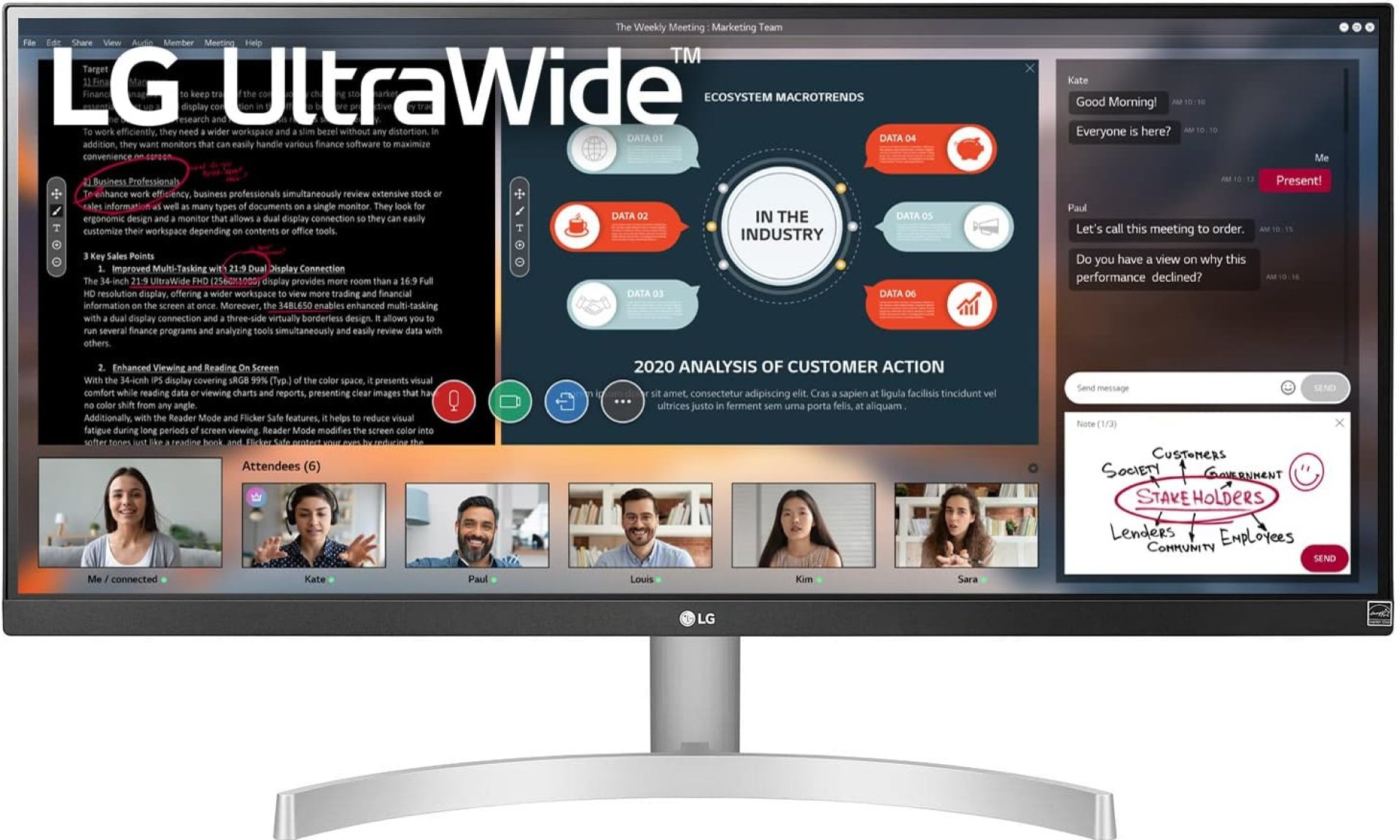 LG UltraWide WFHD 29-Inch FHD 1080p Computer Monitor 29WN600-W, IPS with HDR 10 Compatibility, Silver LG UltraWide WFHD 29-Inch FHD 1080p Computer Monitor 29WN600-W, IPS with HDR 10 Compatibility, Silver