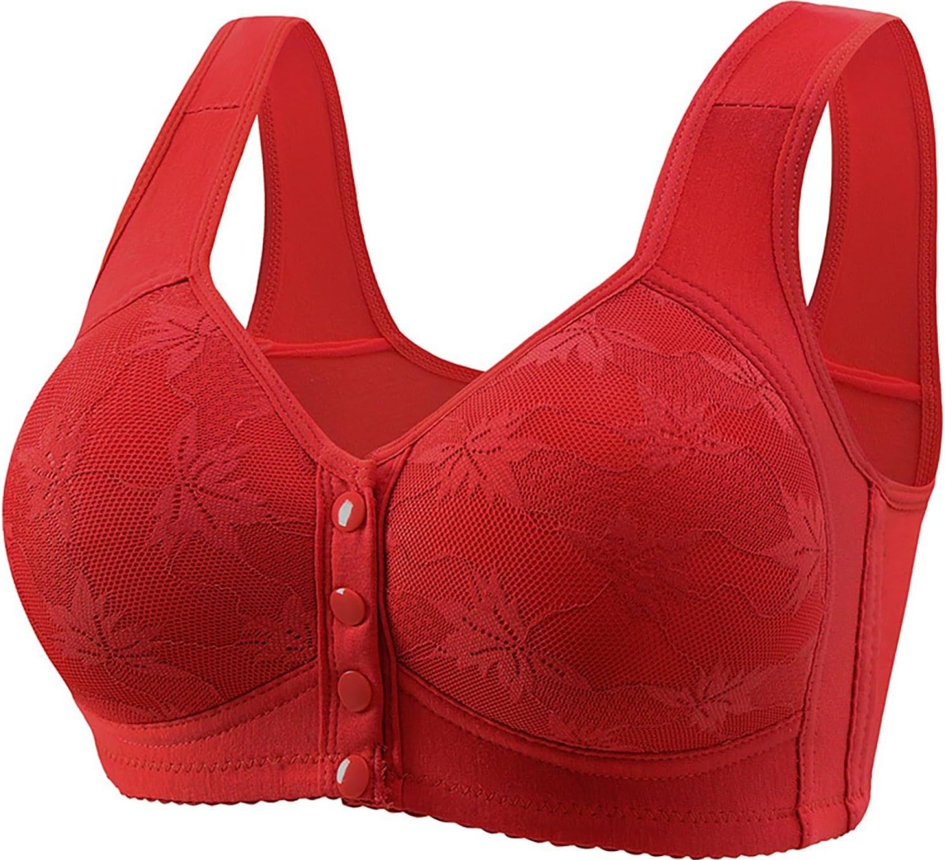 Front Snap Bras for Senior Women No Underwire Front Closure Comfortable Push Up Cotton Wireless Full Support Front Snap Bras for Senior Women No Underwire Front Closure Comfortable Push Up Cotton Wireless Full Support