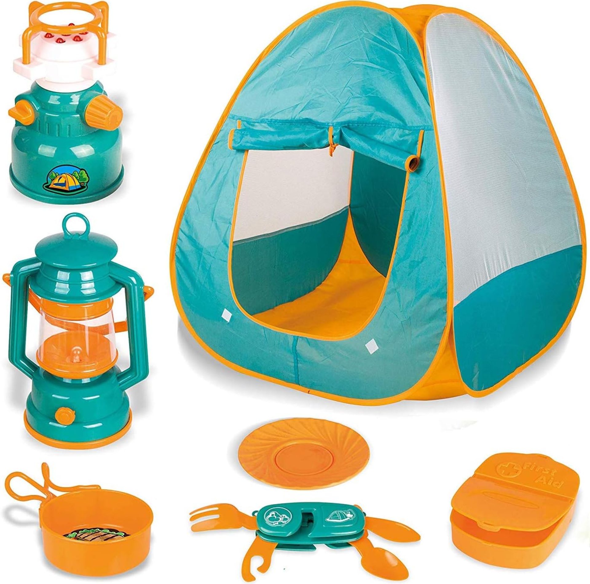 Kids Camping Set with Pop Up Tent – Little Explorers Playhouse Toddler Toys for Boys with Camp Gear for Children Indoor Outdoor Pretend Play Kids Camping Set with Pop Up Tent – Little Explorers Playhouse Toddler Toys for Boys with Camp Gear for Children Indoor Outdoor Pretend Play