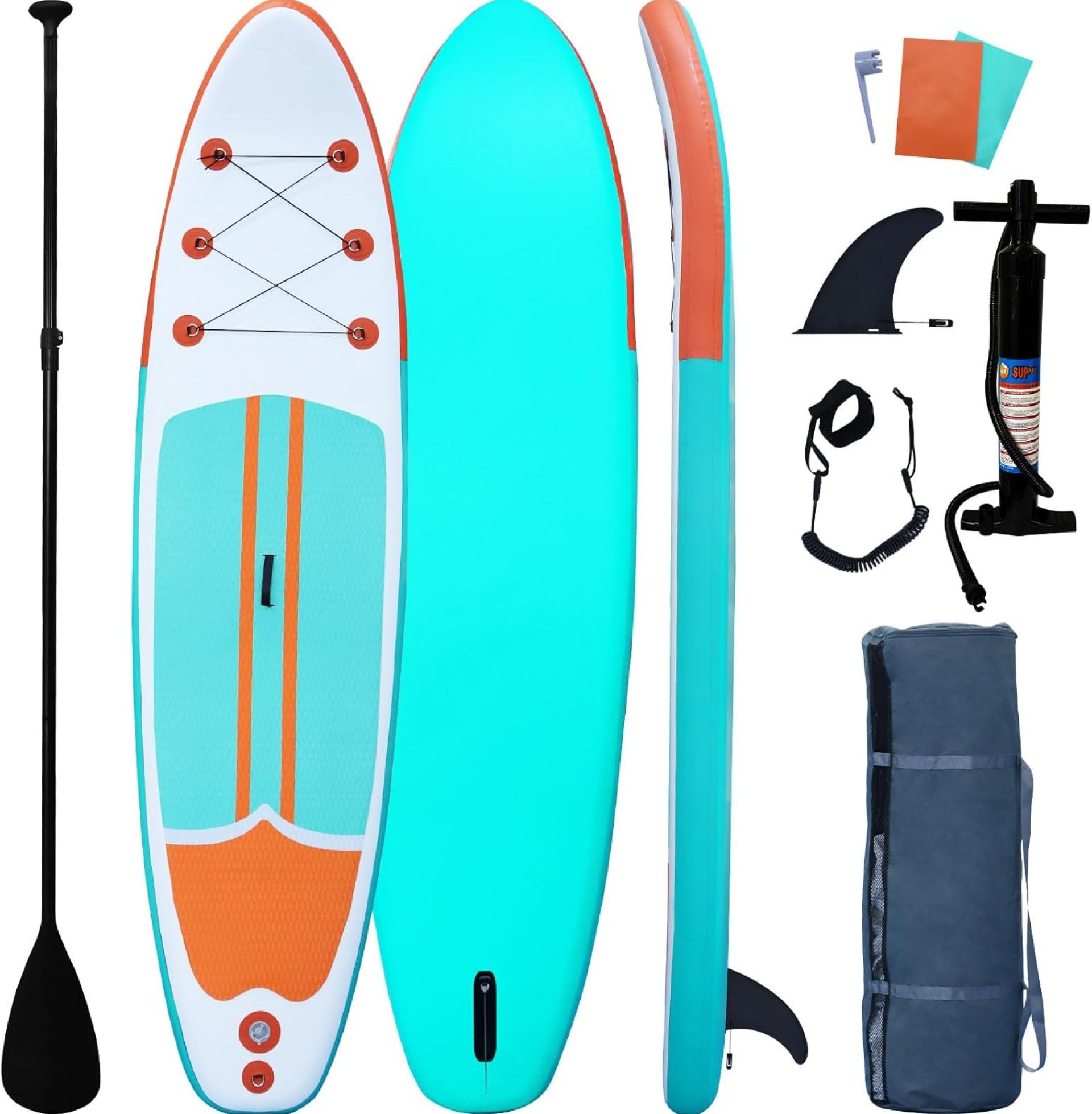 Inflatable Paddle Boards Stand Up Paddleboard Wide Stable with Premium SUP Paddle Board Accessories for All Skill Levels with Fins, Adjustable Paddle, Pump, Backpack, Leash Inflatable Paddle Boards Stand Up Paddleboard Wide Stable with Premium SUP Paddle Board Accessories for All Skill Levels with Fins, Adjustable Paddle, Pump, Backpack, Leash