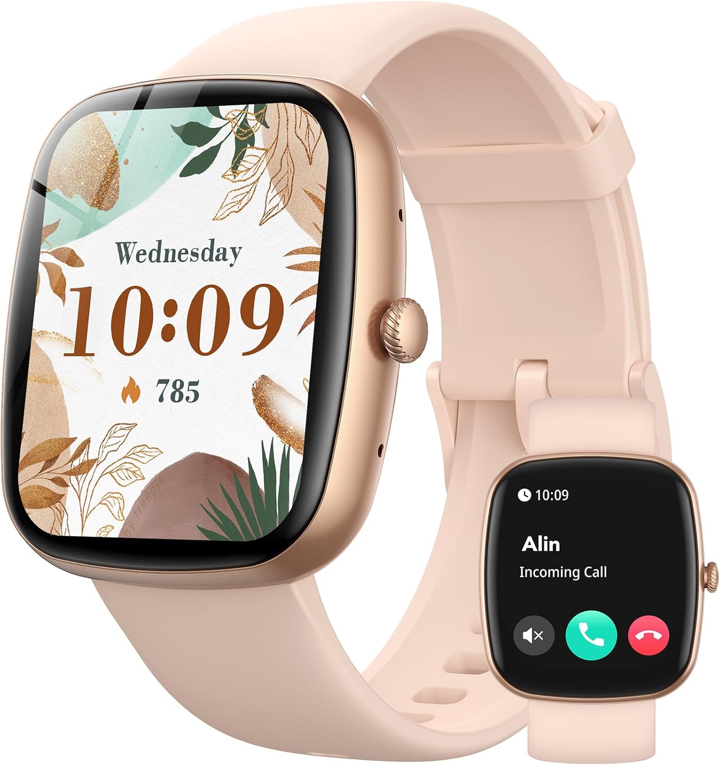 Parsonver Smart Watch for iOS and Android Phones(Answer/Make Calls), HD Screen Watches for Women, IP68 Waterproof Fitness Tracker Watch with Heart Rate Sleep Monitor, Steps Calories Counter, Rose Gold Parsonver Smart Watch for iOS and Android Phones(Answer/Make Calls), HD Screen Watches for Women, IP68 Waterproof Fitness Tracker Watch with Heart Rate Sleep Monitor, Steps Calories Counter, Rose Gold