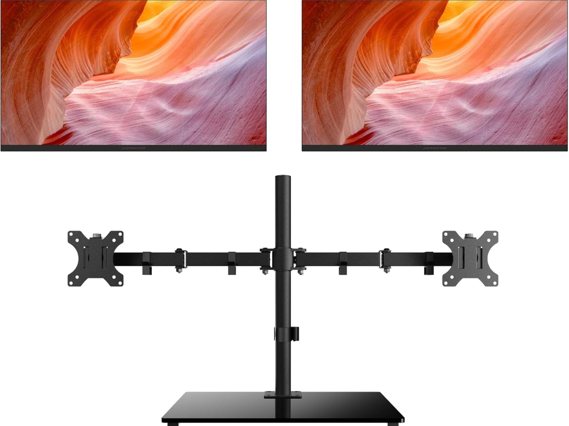 Packard Bell airFrame Dual Monitor Workstation – Two 21.5″ Full HD Screens, VESA Mount, 1920×1080, 75Hz, Tilt Adjustable, HDMI/VGA, Slim Bezel – Ideal for Home, Office, Productivity & Light Gaming Packard Bell airFrame Dual Monitor Workstation – Two 21.5″ Full HD Screens, VESA Mount, 1920×1080, 75Hz, Tilt Adjustable, HDMI/VGA, Slim Bezel – Ideal for Home, Office, Productivity & Light Gaming