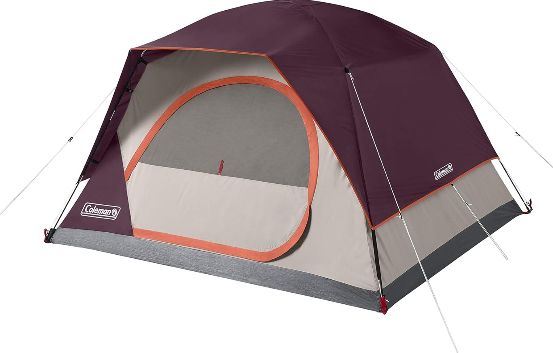 Coleman Skydome Tent with 5 Minute Setup, 6-Person Weatherproof Tent with Rainfly & Carry Bag, 20% More Headroom Than Traditional Canopies Coleman Skydome Tent with 5 Minute Setup, 6-Person Weatherproof Tent with Rainfly & Carry Bag, 20% More Headroom Than Traditional Canopies