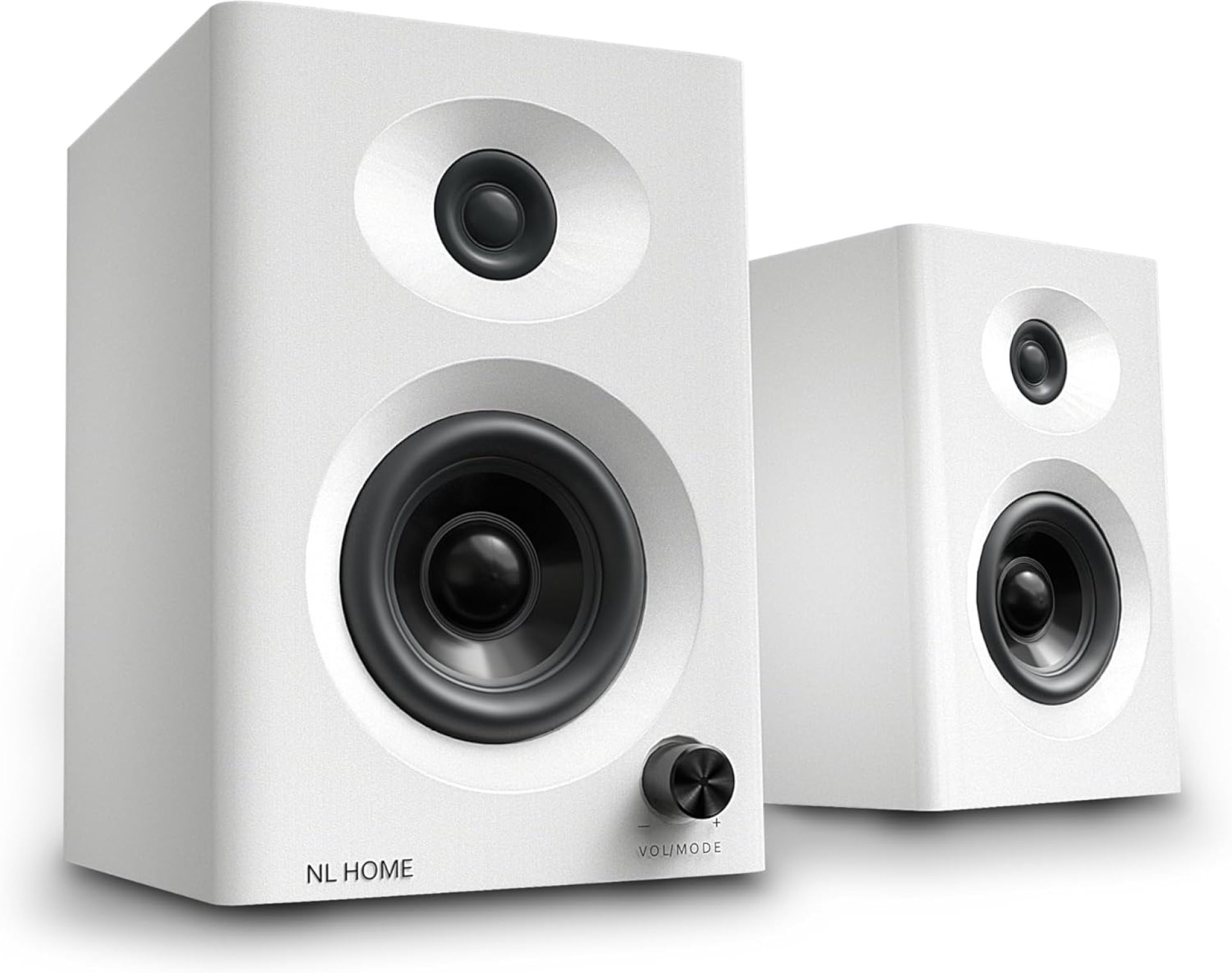 Premium 3″ Bookshelf Speakers, Bluetooth v5.3 Computer Speakers for Home Office, Dorm & Small Rooms, 60W Peak Power, Rich Balanced Sound for Desktop PC, Laptop & TV, Compact Stereo Pair, White Premium 3″ Bookshelf Speakers, Bluetooth v5.3 Computer Speakers for Home Office, Dorm & Small Rooms, 60W Peak Power, Rich Balanced Sound for Desktop PC, Laptop & TV, Compact Stereo Pair, White