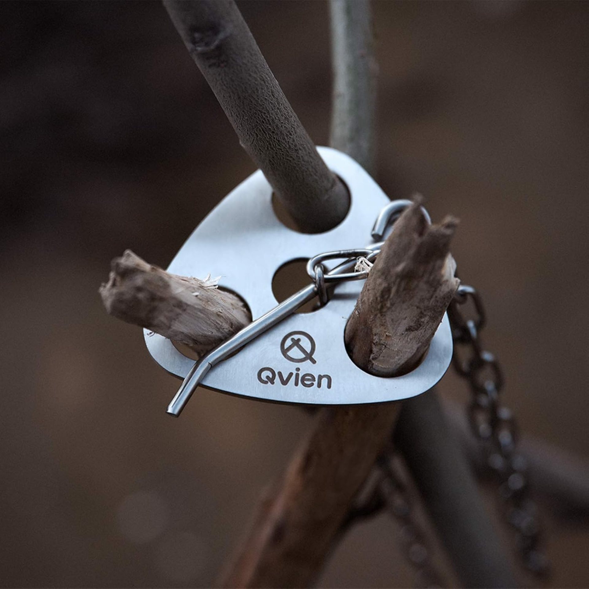 Camping Tripod Board – Turn Branches into Campfire Tripod, Stainless Steel Campfire Support Plate with Adjustable Chain for Hanging Cookware – Perfect Camping Accessories for Outdoor Cooking Camping Tripod Board – Turn Branches into Campfire Tripod, Stainless Steel Campfire Support Plate with Adjustable Chain for Hanging Cookware – Perfect Camping Accessories for Outdoor Cooking