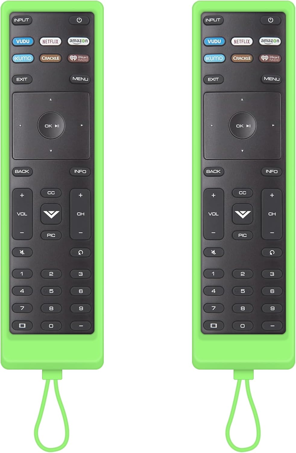 Replacement for Vizio Smart TV Remote, 2-Pack Cover & Remote for Vizio TV, Control for Vizio TV Remote Compatible for VIZIO All LED LCD HD 4K UHD HDR Smart TV Replacement for Vizio Smart TV Remote, 2-Pack Cover & Remote for Vizio TV, Control for Vizio TV Remote Compatible for VIZIO All LED LCD HD 4K UHD HDR Smart TV