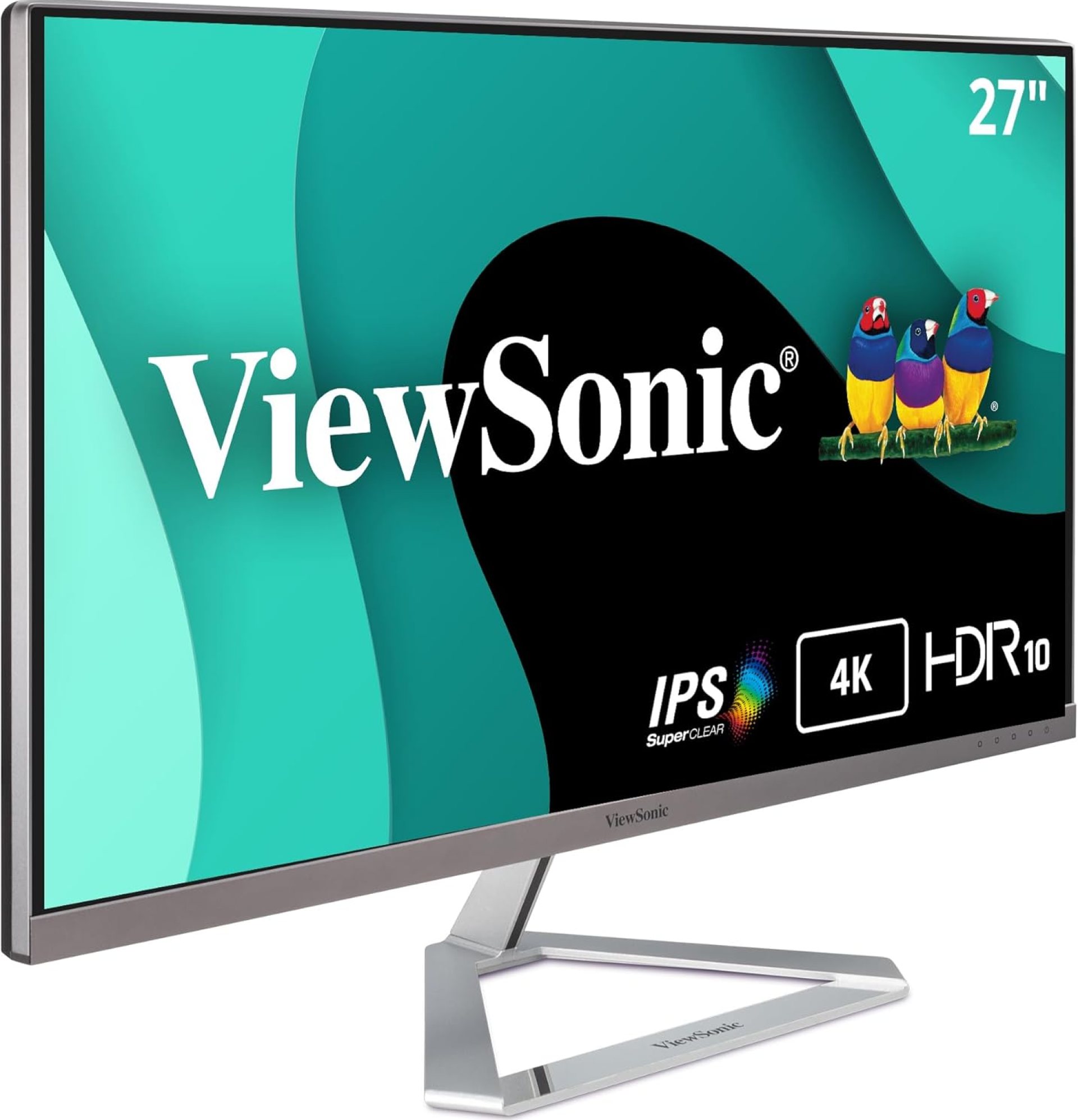 ViewSonic VX2776-4K-MHDU 27 Inch 4K UHD IPS Monitor, 65W USB C, HDR10 Content Support, Thin Bezels, HDMI and DisplayPort ViewSonic VX2776-4K-MHDU 27 Inch 4K UHD IPS Monitor, 65W USB C, HDR10 Content Support, Thin Bezels, HDMI and DisplayPort
