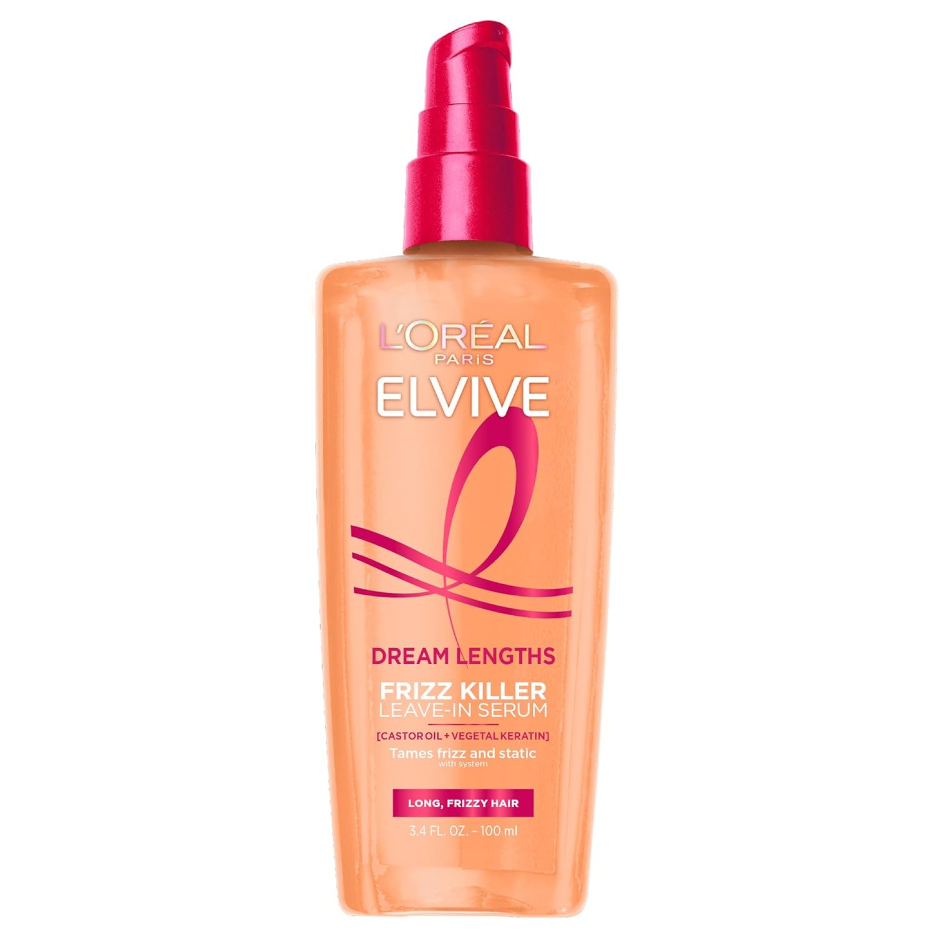 L’Oreal Paris Elvive Dream Lengths Frizz Killer Leave-In Serum, 3.4 Ounce L’Oreal Paris Elvive Dream Lengths Frizz Killer Leave-In Serum, 3.4 Ounce