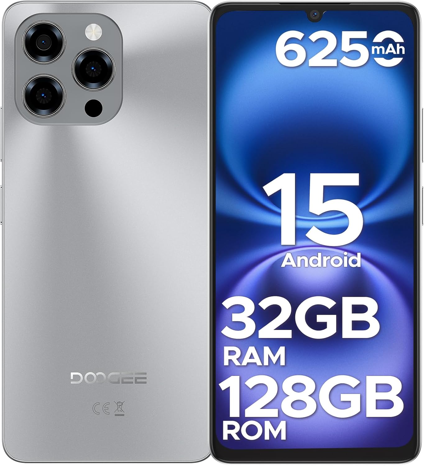DOOGEE Note 58 Unlocked Cell Phone,Android 15 Smartphone with 32GB+128GB/2TB TF Expand,6250mAh Battery, 6.75″HD+ 90Hz Cellphone,4G Dual SIM Mobile Smart Phones, Widevine L1/NFC/OTG/Face Unlock,Natural DOOGEE Note 58 Unlocked Cell Phone,Android 15 Smartphone with 32GB+128GB/2TB TF Expand,6250mAh Battery, 6.75″HD+ 90Hz Cellphone,4G Dual SIM Mobile Smart Phones, Widevine L1/NFC/OTG/Face Unlock,Natural