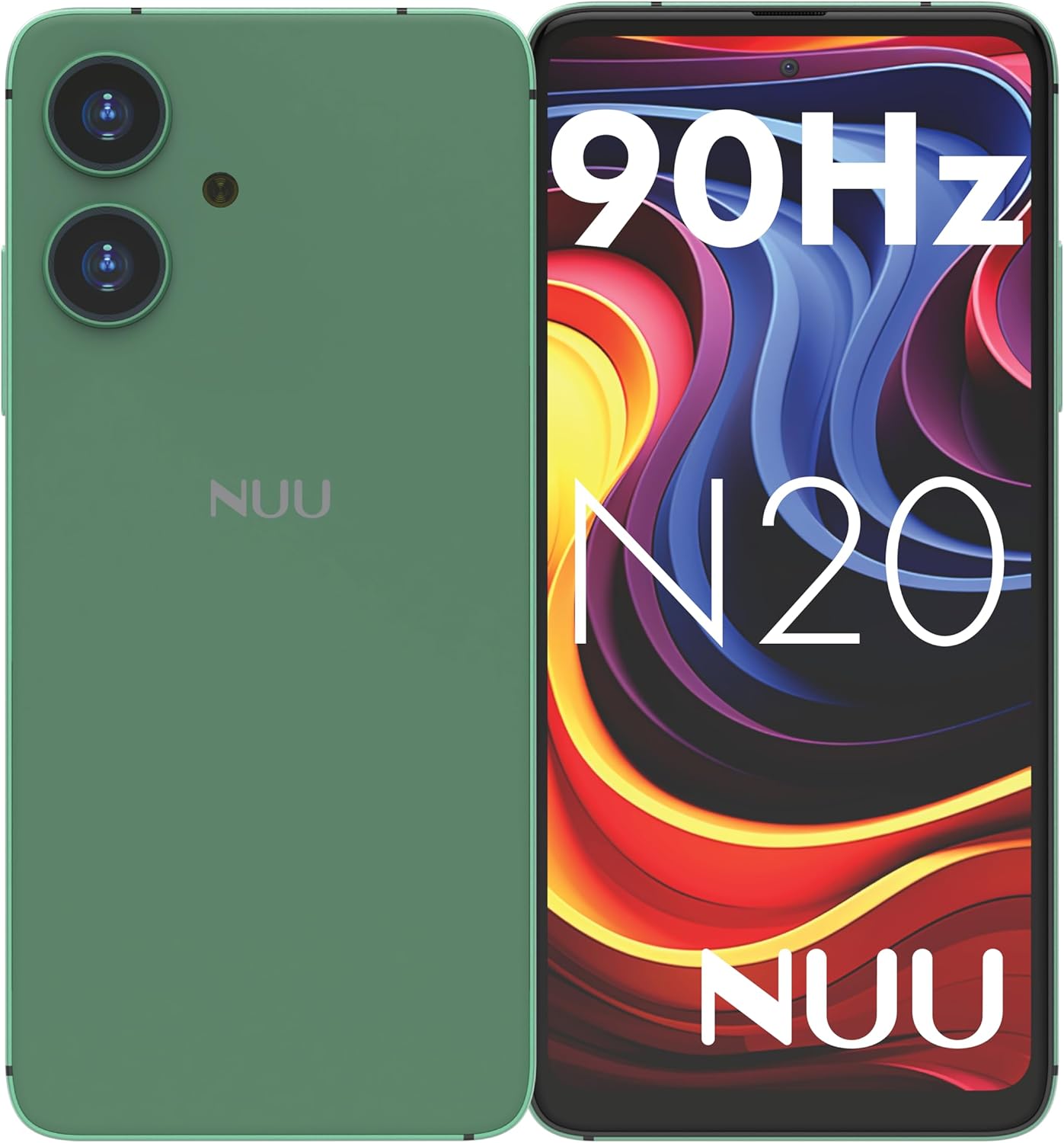 NUU N20 Basic Cell Phone for T-Mobile, Mint, Metro, Qlink, Tello and More 6GB/128GB, Perfect for Teenagers, Dual SIM 4G, Octa-Core 6.6″ 90Hz HD+, Unlocked Phones Android Phone 14, US Warranty (Green) NUU N20 Basic Cell Phone for T-Mobile, Mint, Metro, Qlink, Tello and More 6GB/128GB, Perfect for Teenagers, Dual SIM 4G, Octa-Core 6.6″ 90Hz HD+, Unlocked Phones Android Phone 14, US Warranty (Green)