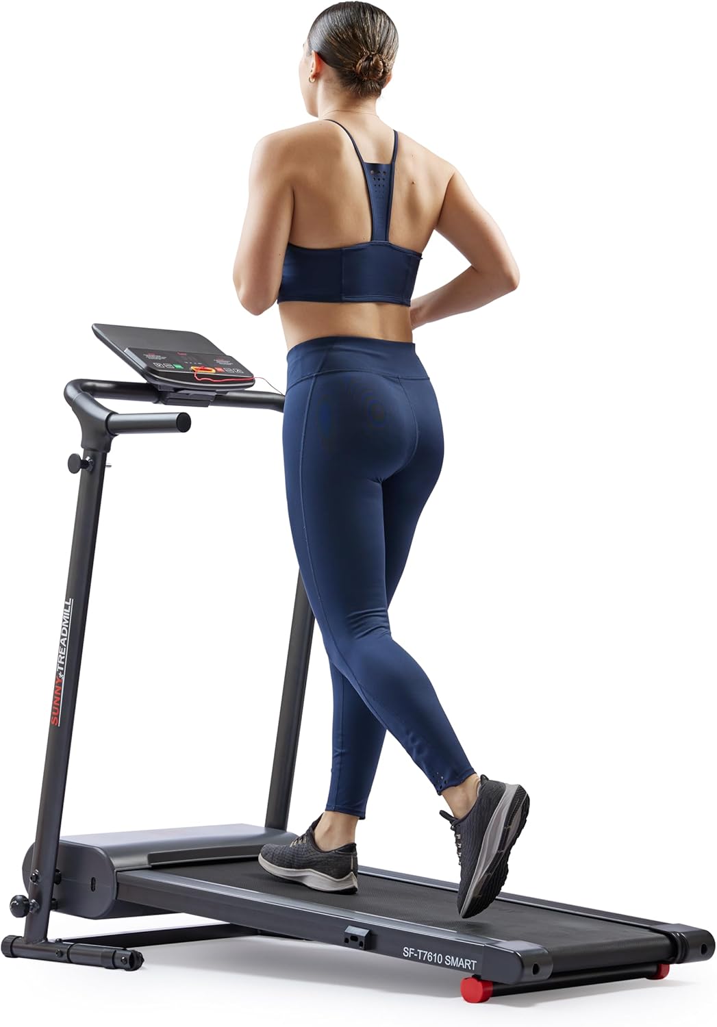 Sunny Health & Fitness Compact Foldable Treadmill – Easy Assembly, Quiet Operation, LCD Performance Monitor, Device Holder – Running & Walking Exercise, Optional Free SunnyFit App Bluetooth Connection Sunny Health & Fitness Compact Foldable Treadmill – Easy Assembly, Quiet Operation, LCD Performance Monitor, Device Holder – Running & Walking Exercise, Optional Free SunnyFit App Bluetooth Connection