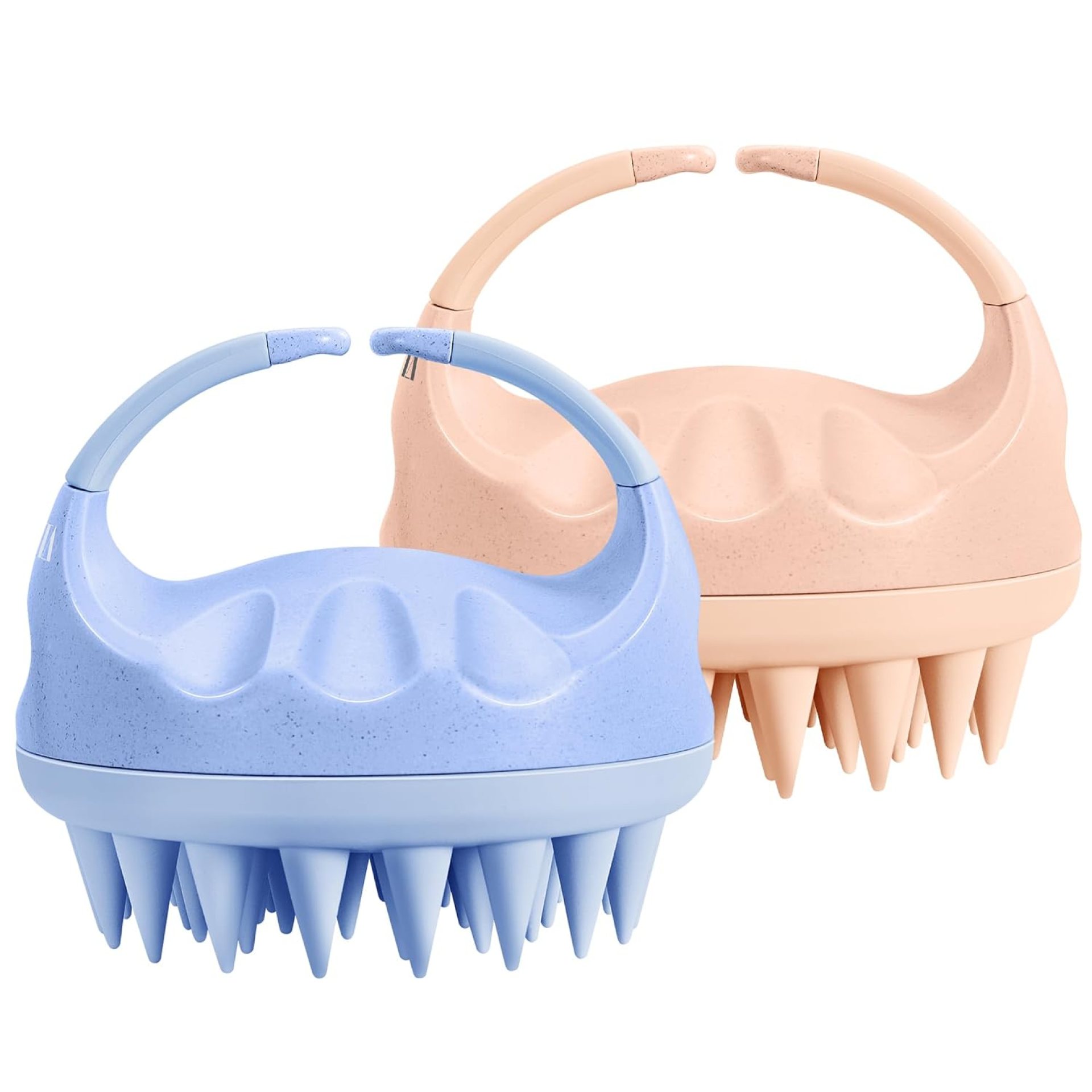 HEETA Silicone Bristles Scalp Scrubber & Massager for Hair Growth, Dandruff Removal & Relaxation – Shampoo Brush with Wet/Dry Hair (Pink & Blue) HEETA Silicone Bristles Scalp Scrubber & Massager for Hair Growth, Dandruff Removal & Relaxation – Shampoo Brush with Wet/Dry Hair (Pink & Blue)