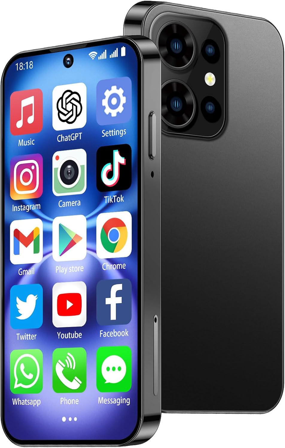 Mini Phone 64GB Unlocked 4G World’s Smallest Mini Smartphone with 3.88” HD Touch Screen Compact Backup Mobile Phone for Kids & Students 2000mAh Battery Dual SIM Face ID Black Mini Phone 64GB Unlocked 4G World’s Smallest Mini Smartphone with 3.88” HD Touch Screen Compact Backup Mobile Phone for Kids & Students 2000mAh Battery Dual SIM Face ID Black