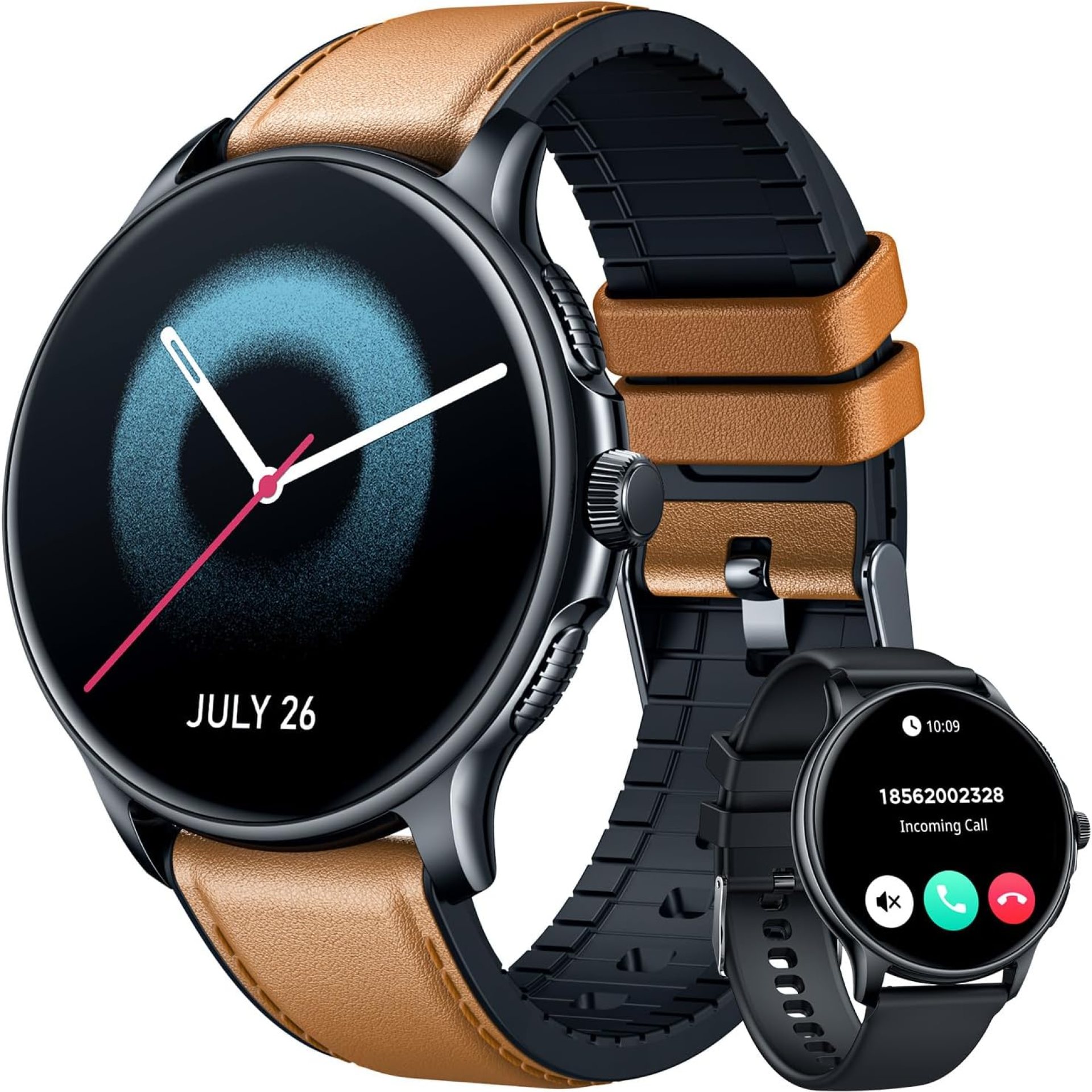 Smartwatch for Men Android Fitness Watch: 1.43″ AMOLED Smart Watches for Men with Bluetooth Call Answer IP68 Waterproof Activity Tracker 120+ Sports Modes Sleep Heart Rate Monitor Watch for iOS Phones Smartwatch for Men Android Fitness Watch: 1.43″ AMOLED Smart Watches for Men with Bluetooth Call Answer IP68 Waterproof Activity Tracker 120+ Sports Modes Sleep Heart Rate Monitor Watch for iOS Phones