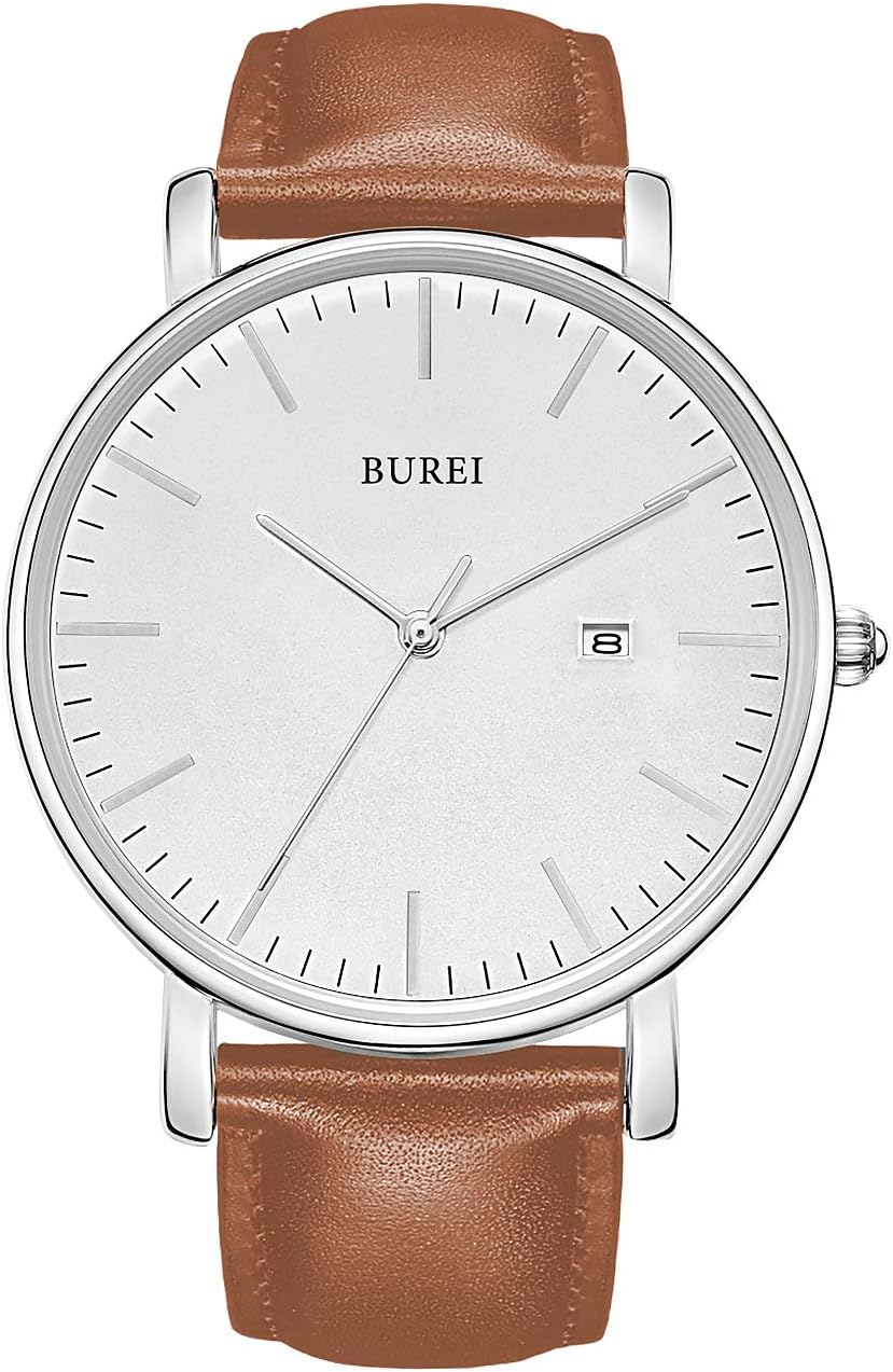 BUREI Men’s Fashion Minimalist Wrist Watch All Black Waterproof Watches Simple Ultra Thin Watches Analog Quartz Date with Stainless Steel Mesh Band BUREI Men’s Fashion Minimalist Wrist Watch All Black Waterproof Watches Simple Ultra Thin Watches Analog Quartz Date with Stainless Steel Mesh Band