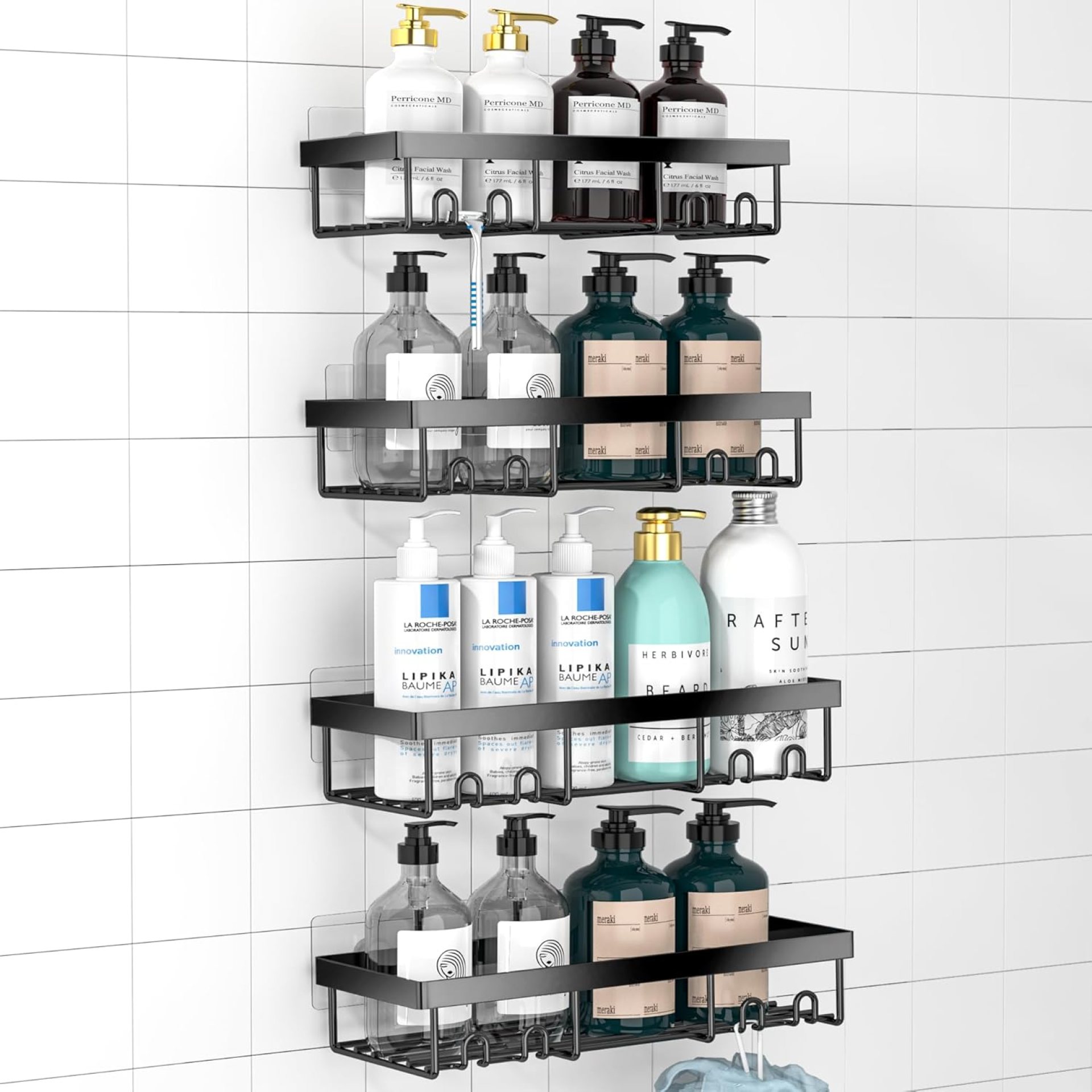 Moforoco Adhesive Shower Caddy Organizer Shelves Rack – 5 Pack Corner Bathroom Storage Organization, Home & Kitchen Decor Inside RV Accessories, Hanging First Apartment Household Camper Essentials Moforoco Adhesive Shower Caddy Organizer Shelves Rack – 5 Pack Corner Bathroom Storage Organization, Home & Kitchen Decor Inside RV Accessories, Hanging First Apartment Household Camper Essentials