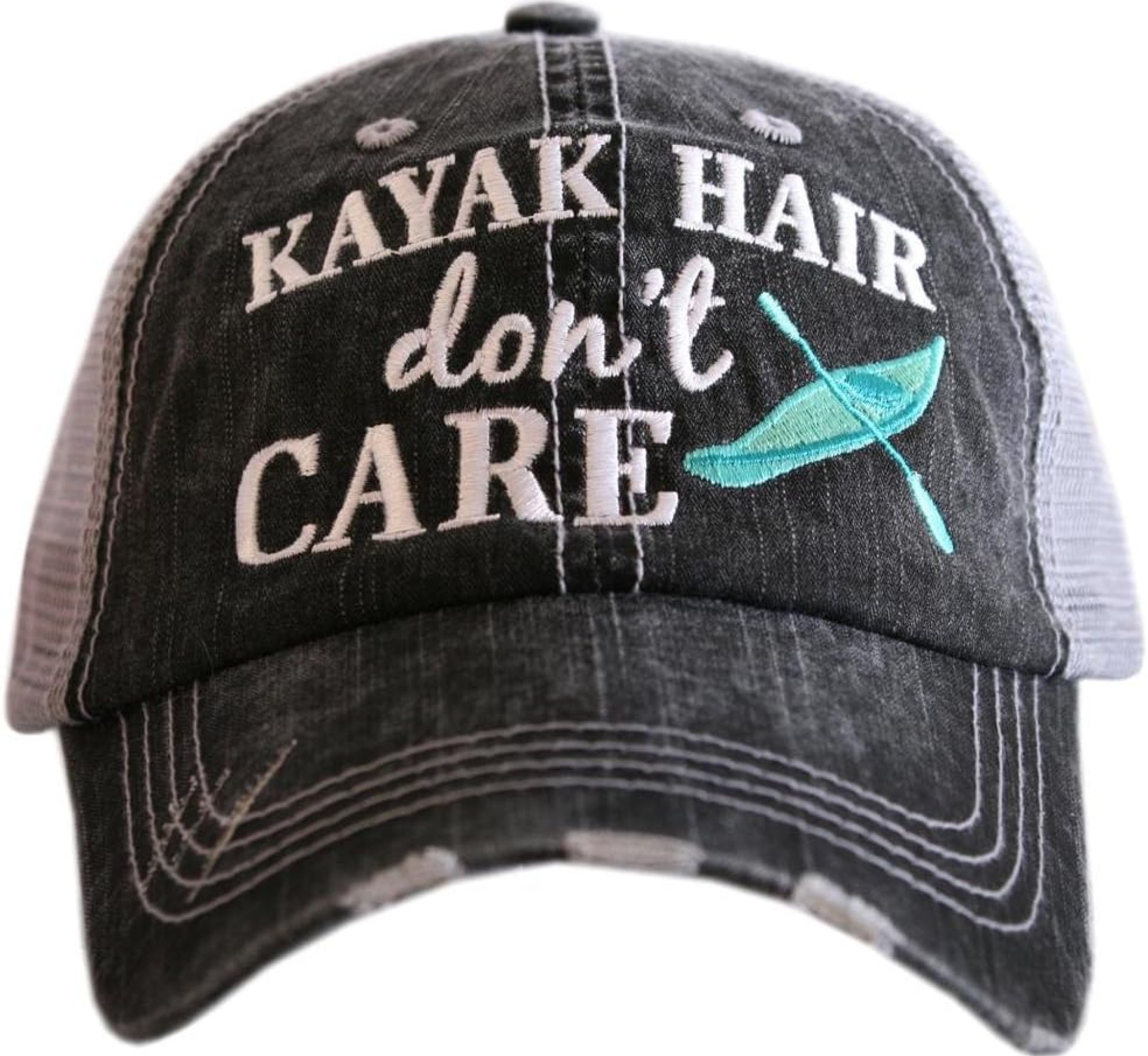 KATYDID Kayak Hair Don’t Care Baseball Cap – Trucker Hat for Women – Stylish Cute Sun Hat KATYDID Kayak Hair Don’t Care Baseball Cap – Trucker Hat for Women – Stylish Cute Sun Hat