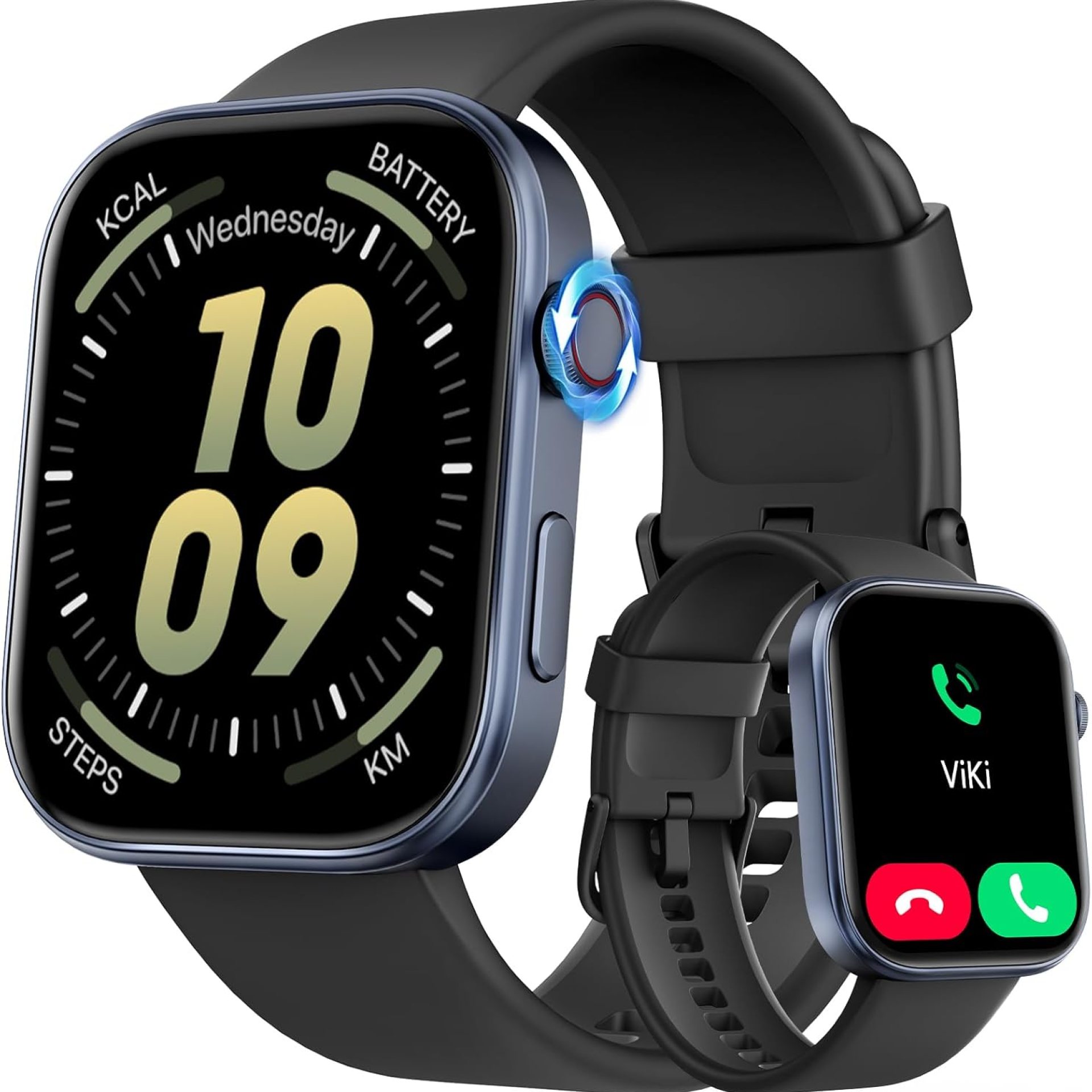 Tensky Smart Watch for Men/Women Android & iOS, AI Voice, 1.99″ AMOLED Fitness Tracker with Bluetooth Call, 3ATM Waterproof Heart Rate/Sleep/SpO2 Monitor, Pedometer, 100+ Sports, 12 Days Battery Life Tensky Smart Watch for Men/Women Android & iOS, AI Voice, 1.99″ AMOLED Fitness Tracker with Bluetooth Call, 3ATM Waterproof Heart Rate/Sleep/SpO2 Monitor, Pedometer, 100+ Sports, 12 Days Battery Life