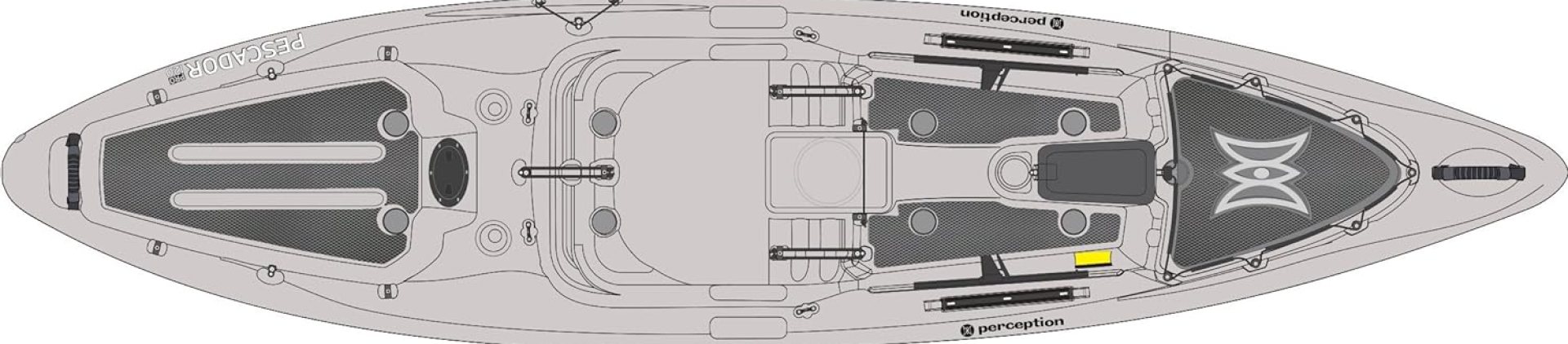 Perception Kayaks Silent Traction Kit for Pescador Pro 12′ Kayak Perception Kayaks Silent Traction Kit for Pescador Pro 12′ Kayak