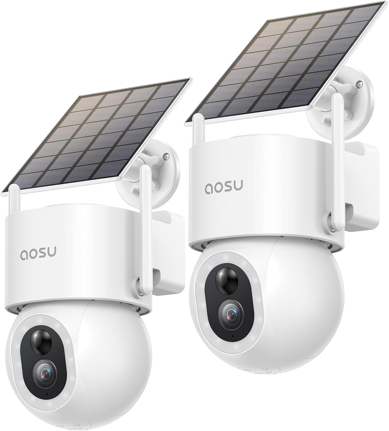 AOSU Solar Security Cameras Wireless Outdoor – 3K 5MP Home Security Camera, 360° Panoramic View, 400-Lumen Floodlight Camera, Color Night Vision, WiFi Camera, Auto Tracking, AI Human Detection(2 Pack) AOSU Solar Security Cameras Wireless Outdoor – 3K 5MP Home Security Camera, 360° Panoramic View, 400-Lumen Floodlight Camera, Color Night Vision, WiFi Camera, Auto Tracking, AI Human Detection(2 Pack)