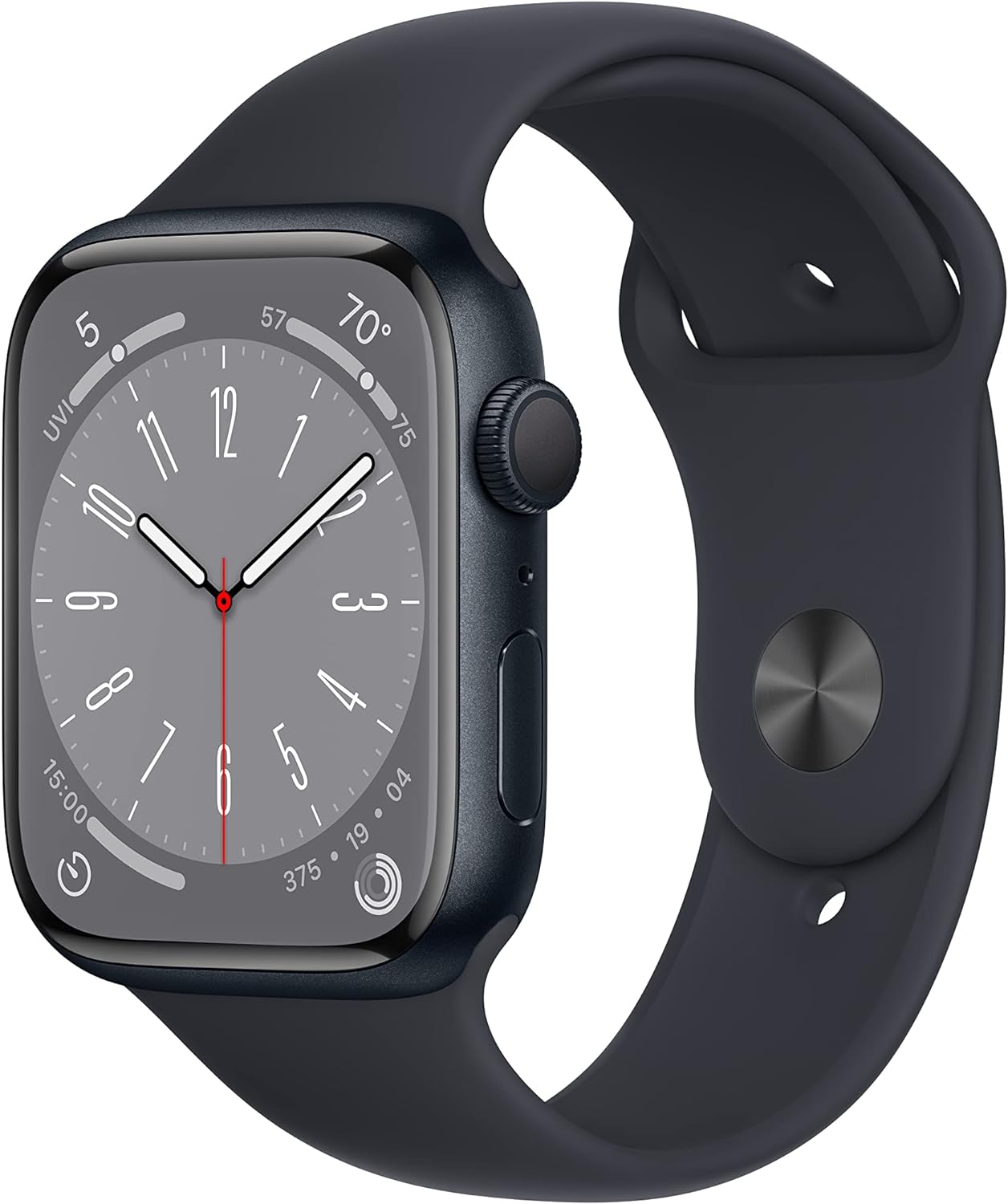 Apple Watch Series 8 (GPS, 45mm) Midnight Aluminum Case with Midnight Sport Band (Renewed Premium) Apple Watch Series 8 (GPS, 45mm) Midnight Aluminum Case with Midnight Sport Band (Renewed Premium)