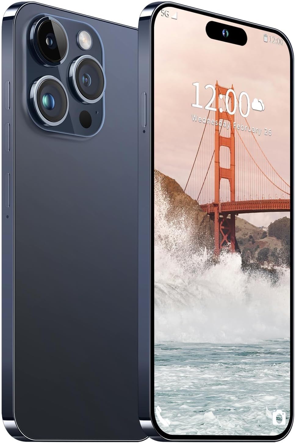 Huness I15 Pro MAX Smartphone Unlocked Cell Phone,Battery 6800mAh 6.8 HD Screen Unlocked Phone,6+256GB Android 13 with 128GB Memory Card,Dual SIM/5G/Fingerprint Lock/Face ID (Blue Titanium, 6+256) Huness I15 Pro MAX Smartphone Unlocked Cell Phone,Battery 6800mAh 6.8 HD Screen Unlocked Phone,6+256GB Android 13 with 128GB Memory Card,Dual SIM/5G/Fingerprint Lock/Face ID (Blue Titanium, 6+256)