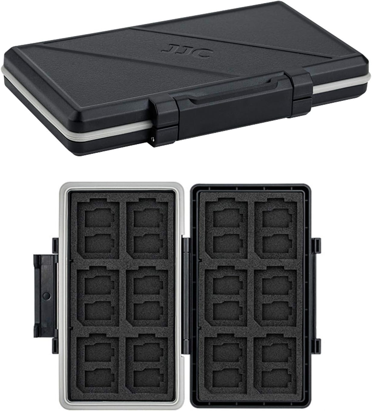 36 Slots Memory Card Case Water-Resistant Anti-Shock Memory Card Wallet for 24 Micro SD SDXC SDHC TF Cards and 12 SD SDXC SDHC Cards 36 Slots Memory Card Case Water-Resistant Anti-Shock Memory Card Wallet for 24 Micro SD SDXC SDHC TF Cards and 12 SD SDXC SDHC Cards