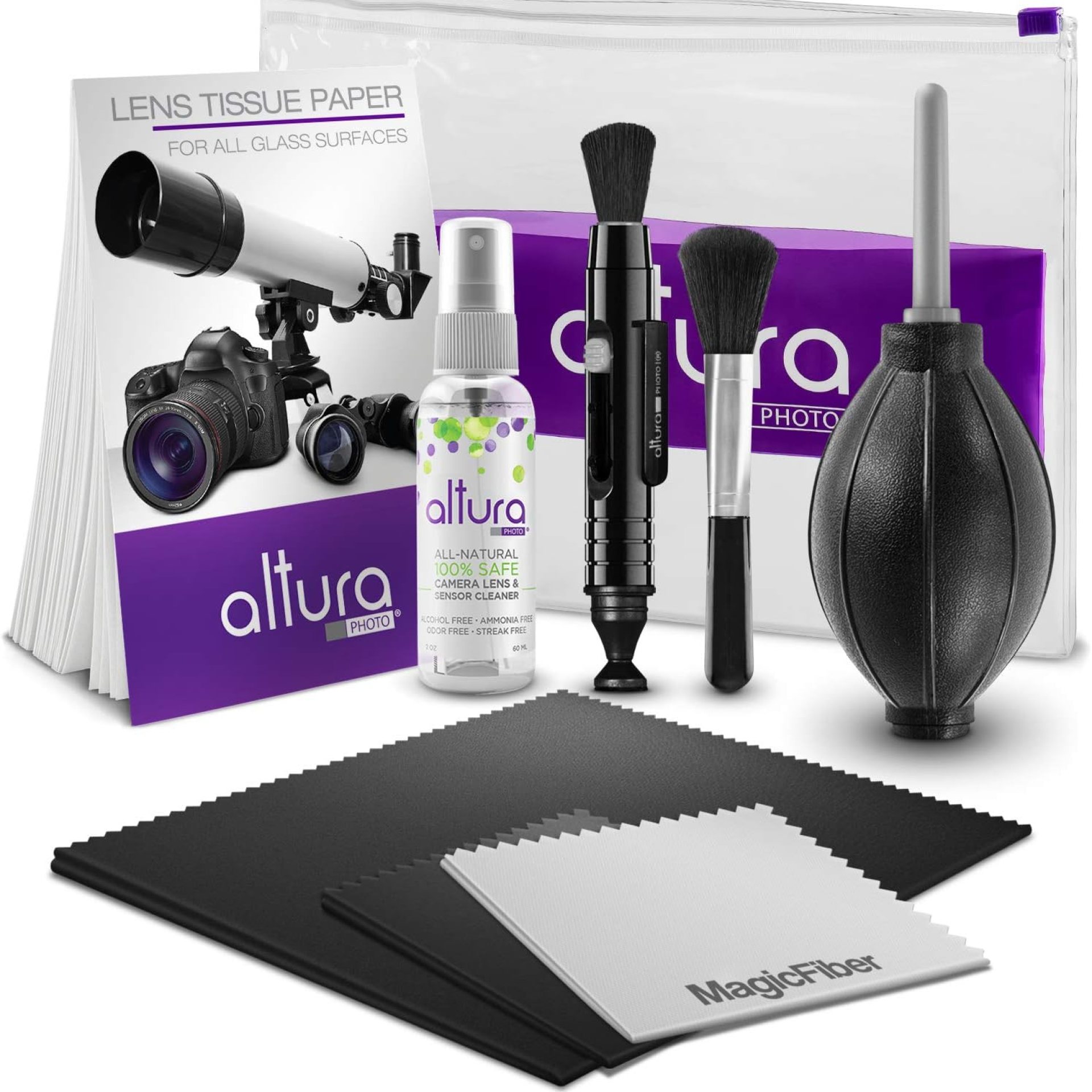 Altura Photo Professional Camera Cleaning Kit for DSLR & Mirrorless Cameras and Sensitive Electronics Bundle – Camera Accessories Kit with Altura Photo 2oz All Natural Cleaning Solution Altura Photo Professional Camera Cleaning Kit for DSLR & Mirrorless Cameras and Sensitive Electronics Bundle – Camera Accessories Kit with Altura Photo 2oz All Natural Cleaning Solution
