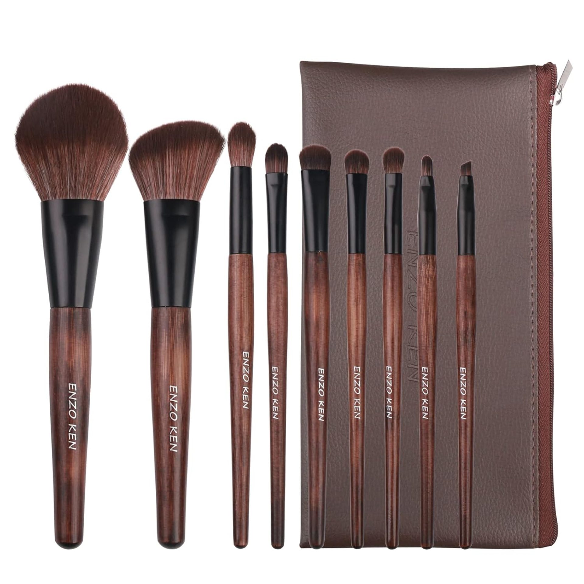 Bamboo Makeup Brushes Set Professional, Sable Makeup Brush Set with Case by Luxury ENZO KEN, Cosmetic Brushes Makeup Set, Make up Brushes Set Professional, Natural Hair Makeup Brush Set Professional. Bamboo Makeup Brushes Set Professional, Sable Makeup Brush Set with Case by Luxury ENZO KEN, Cosmetic Brushes Makeup Set, Make up Brushes Set Professional, Natural Hair Makeup Brush Set Professional.