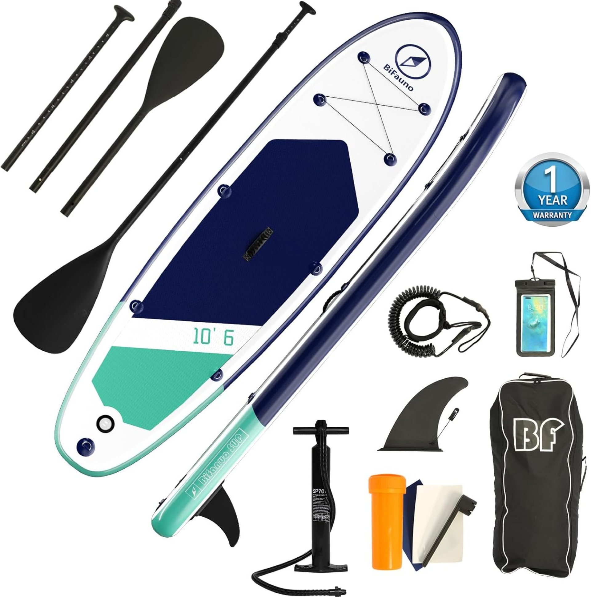 Inflatable Stand Up Paddle Board with SUP Accessories & Backpack. Paddle Boards for Adults. Non-Slip Deck, Wide Stance, Bottom Fin, Double Action Pump. Inflatable Stand Up Paddle Board with SUP Accessories & Backpack. Paddle Boards for Adults. Non-Slip Deck, Wide Stance, Bottom Fin, Double Action Pump.