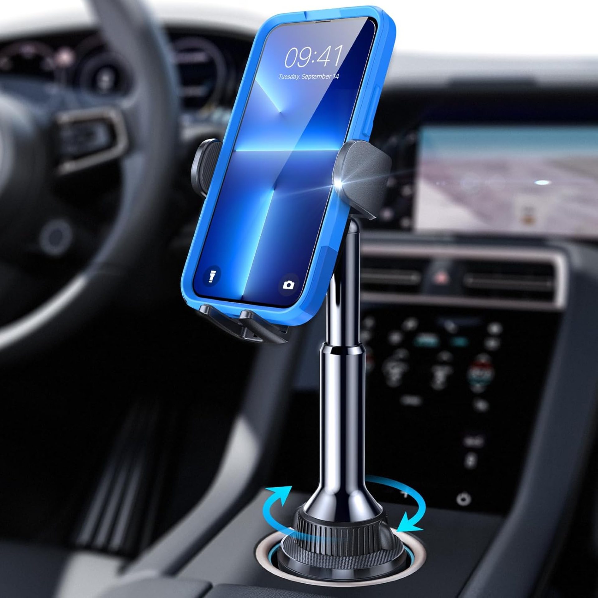 LISEN Cup Phone Holder for Car No Shaking Car Phone Holder Mount, 360° Adjustable Car Accessories for Women Trucks SUVs Golf, Compatible with iPhone 16e 16 15 14 13 Plus Pro Max Samsung S25 All 4-7” LISEN Cup Phone Holder for Car No Shaking Car Phone Holder Mount, 360° Adjustable Car Accessories for Women Trucks SUVs Golf, Compatible with iPhone 16e 16 15 14 13 Plus Pro Max Samsung S25 All 4-7”