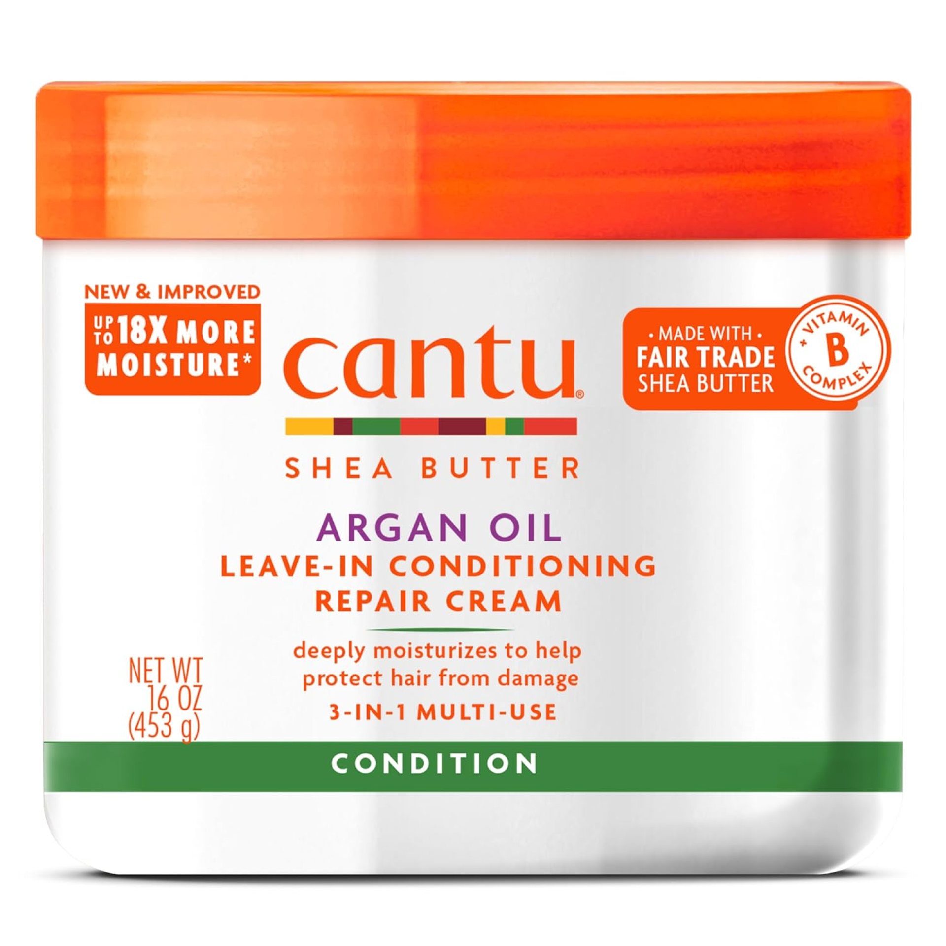 Cantu Leave-In Conditioning Repair Cream with Argan Oil, 16 oz Cantu Leave-In Conditioning Repair Cream with Argan Oil, 16 oz