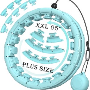 MOTSTATY Weighted Waist Exercise Hoops for Women, Plus...