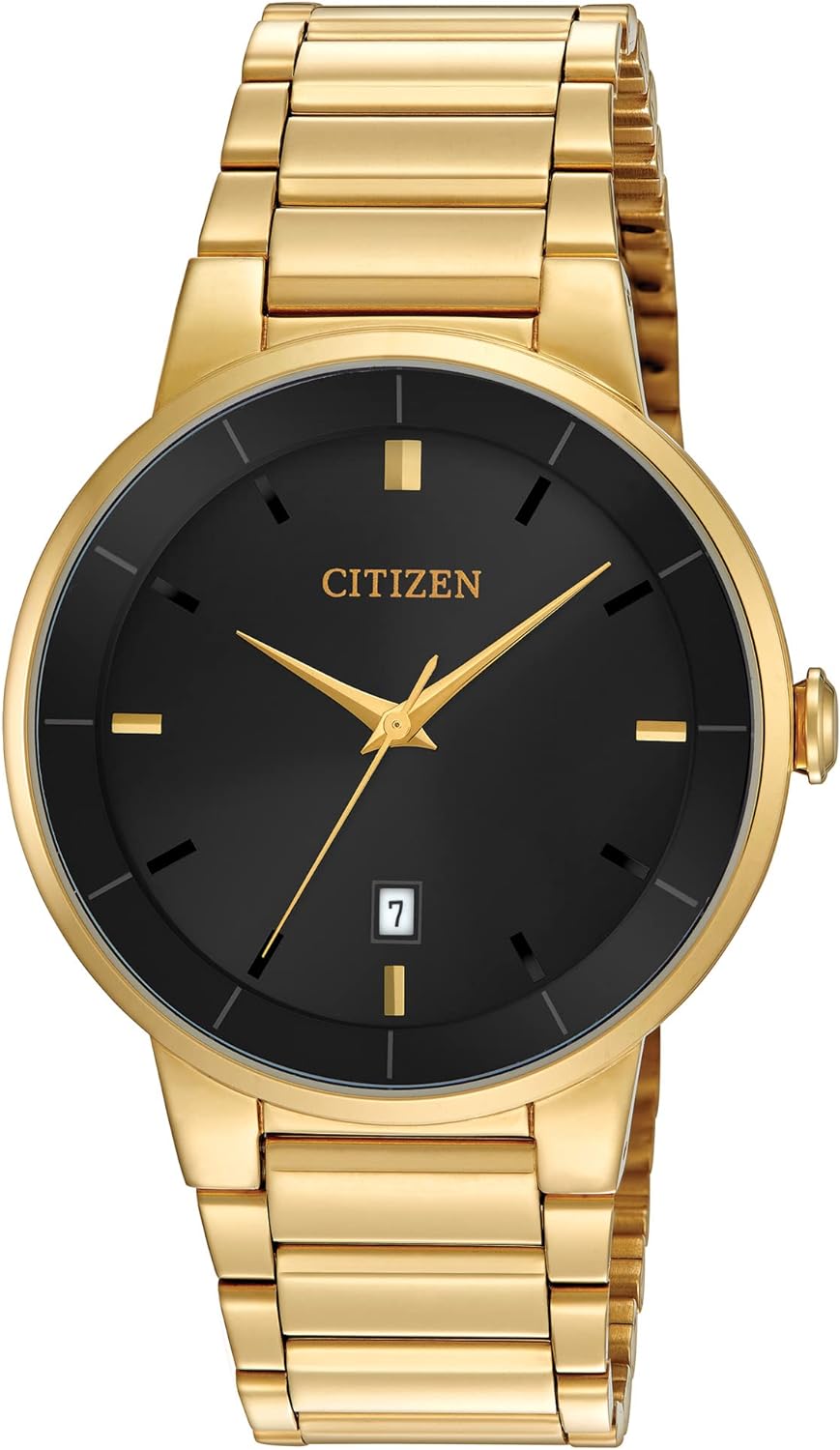 Citizen Quartz Mens Watch, Stainless Steel, Classic, Gold-Tone (Model: BI5012-53E) Citizen Quartz Mens Watch, Stainless Steel, Classic, Gold-Tone (Model: BI5012-53E)