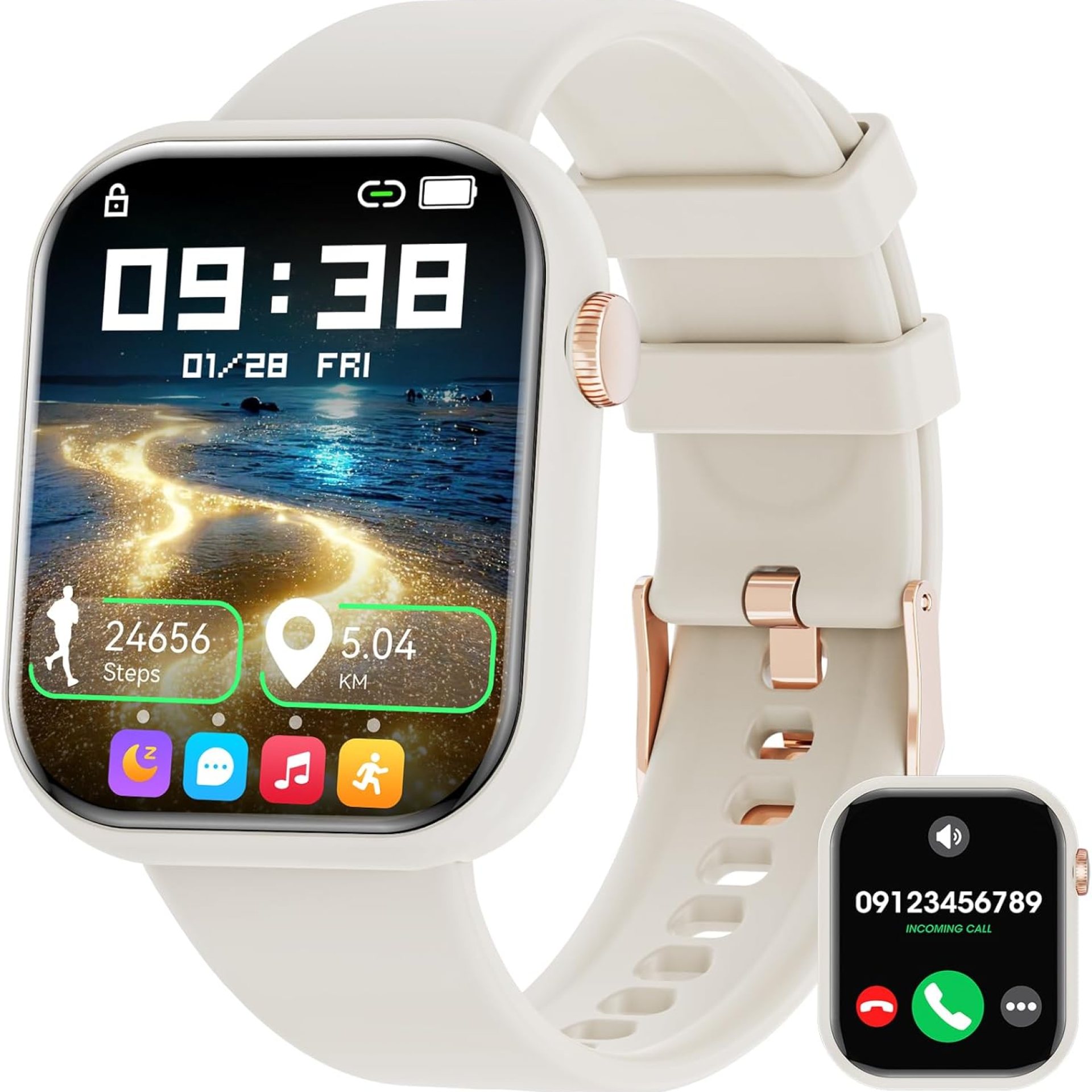 Hwagol Smart Watch (Answer/Make Call) 1.85inch Fitness Tracker, DIY Dials/Pedometer/Calories/Multiple Sport Modes/Voice Assistant, Smart Watches for Men Women Android iOS Phones Hwagol Smart Watch (Answer/Make Call) 1.85inch Fitness Tracker, DIY Dials/Pedometer/Calories/Multiple Sport Modes/Voice Assistant, Smart Watches for Men Women Android iOS Phones