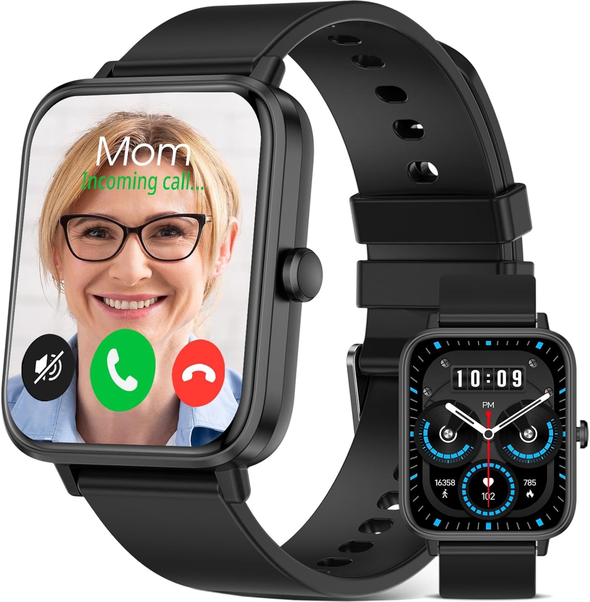 Smart Watch 1.89” HD Smartwatches for Men Women(Make/Answer Calls), Fitness Tracker with Heart Rate/Sleep Monitor/Steps Monitor, Running Waterproof Digital Mens Watch Android iPhone Compatible Smart Watch 1.89” HD Smartwatches for Men Women(Make/Answer Calls), Fitness Tracker with Heart Rate/Sleep Monitor/Steps Monitor, Running Waterproof Digital Mens Watch Android iPhone Compatible