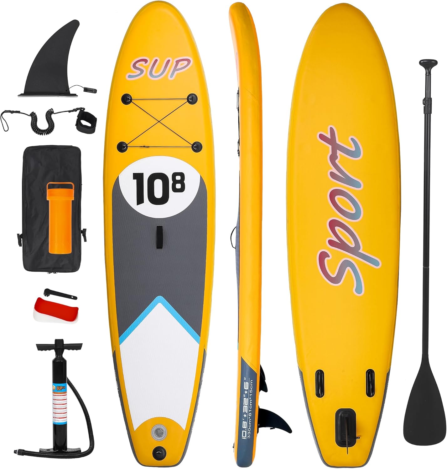 GAOMON Inflatable PVC Stand Up Paddle Boards with Premium Fully Equipped Accessories,Anti-Slip SUP Bottom Fin, and Carry Bag,Surf Stable for Beginners GAOMON Inflatable PVC Stand Up Paddle Boards with Premium Fully Equipped Accessories,Anti-Slip SUP Bottom Fin, and Carry Bag,Surf Stable for Beginners