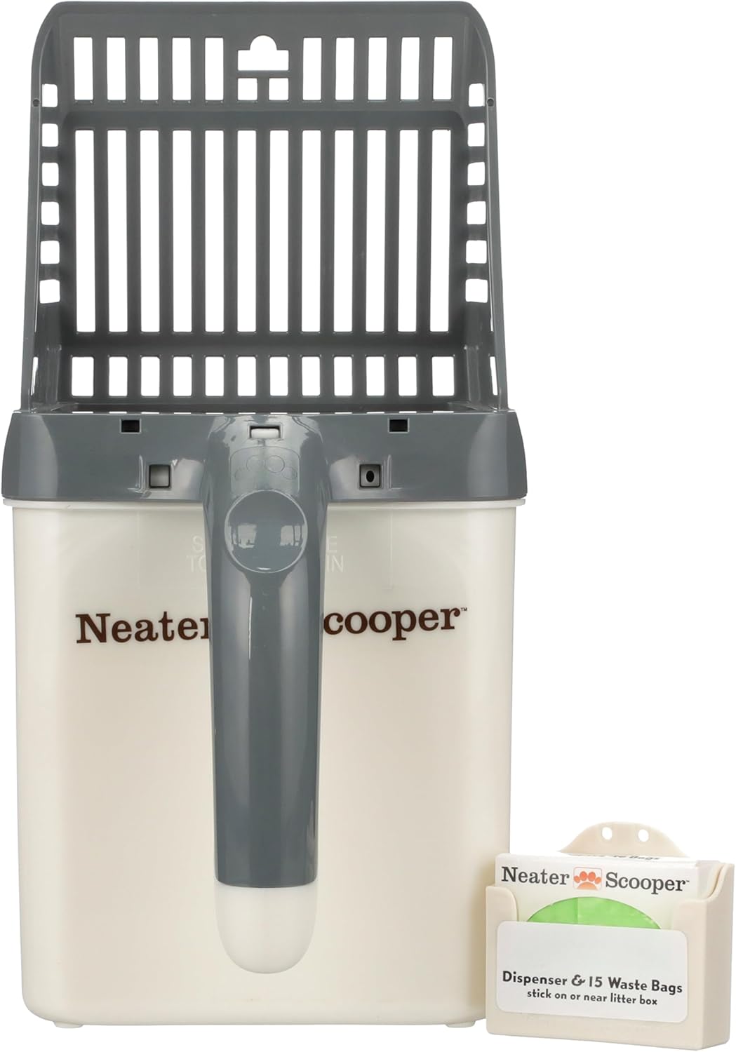 Neater Pets Neater Scooper Standard Cat Litter Scoop, 15 Refill Bags – Mess-Free Cat Litter Scooper with Bag, Spill-Proof Kitty Box Sifter, Bin Doubles as Poop Shovel Holder, For Single-Cat Households Neater Pets Neater Scooper Standard Cat Litter Scoop, 15 Refill Bags – Mess-Free Cat Litter Scooper with Bag, Spill-Proof Kitty Box Sifter, Bin Doubles as Poop Shovel Holder, For Single-Cat Households
