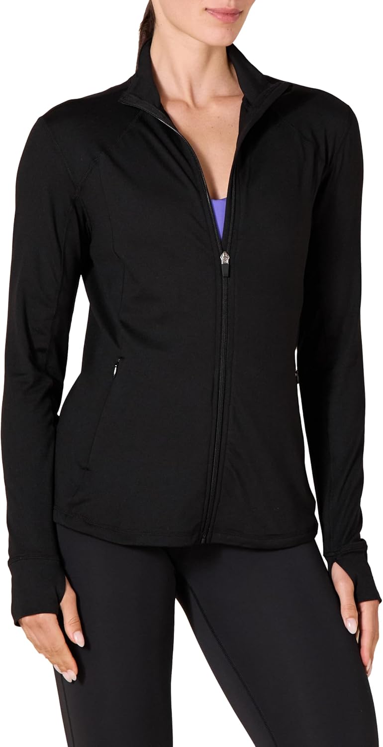 Amazon Essentials Women’s Fleece Full-Zip Jacket – Brushed Tech Stretch (Available in Plus Size) Amazon Essentials Women’s Fleece Full-Zip Jacket – Brushed Tech Stretch (Available in Plus Size)